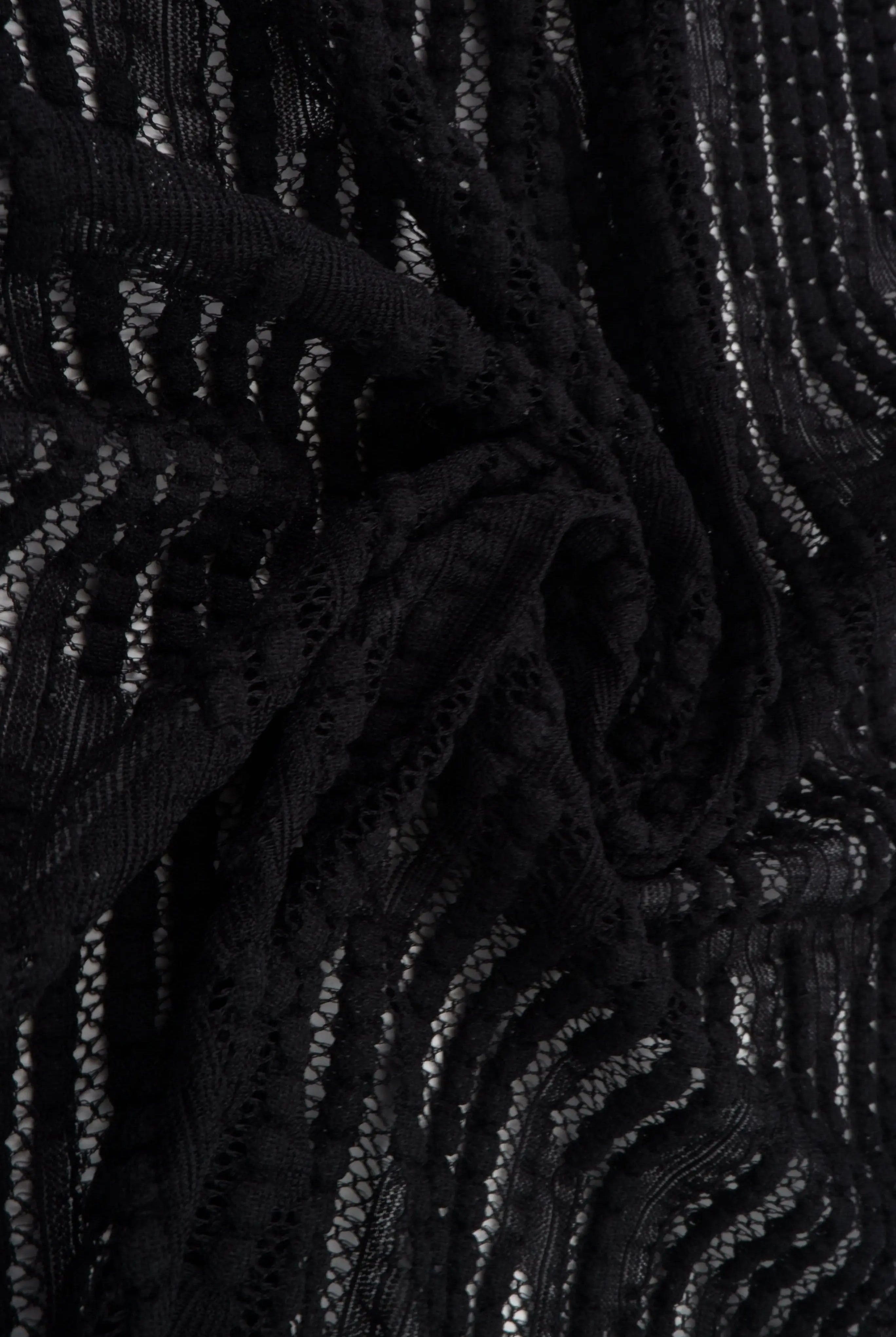 LACE4608 BLACK BLACK BLOUSE BOTTOMS CAMI COTTON DRESS LACE NO-PRINT NYLON PANTS SKIRTS SOLID SPANDEX SWEATER TOPS TUNICS