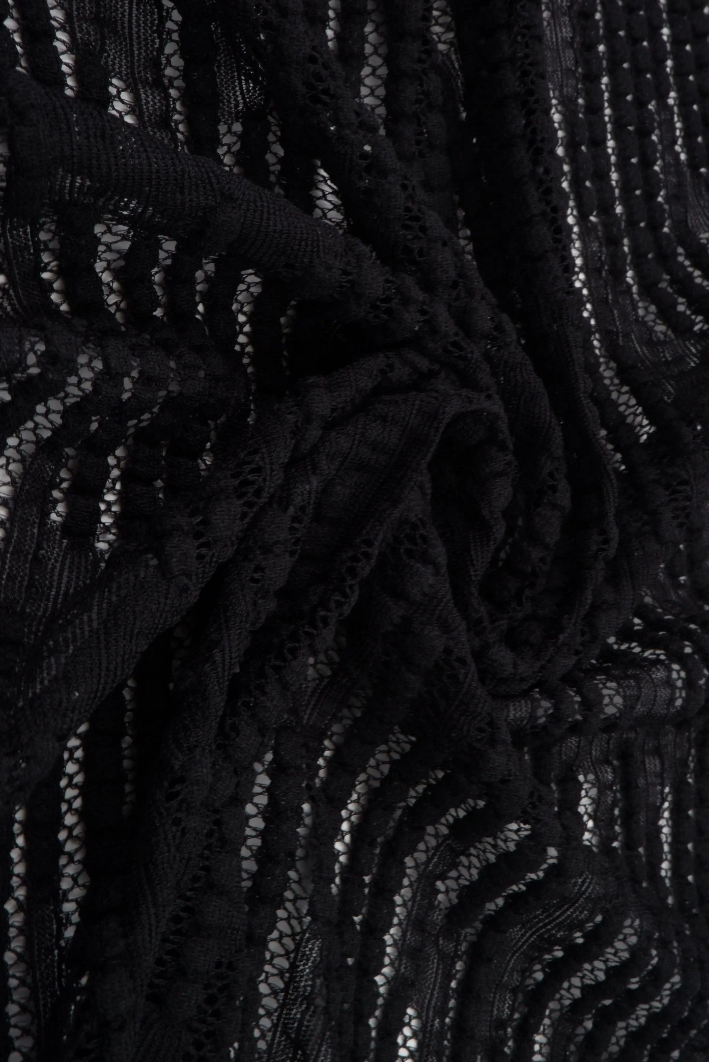 LACE4608 BLACK BLACK BLOUSE BOTTOMS CAMI COTTON DRESS LACE NO-PRINT NYLON PANTS SKIRTS SOLID SPANDEX SWEATER TOPS TUNICS