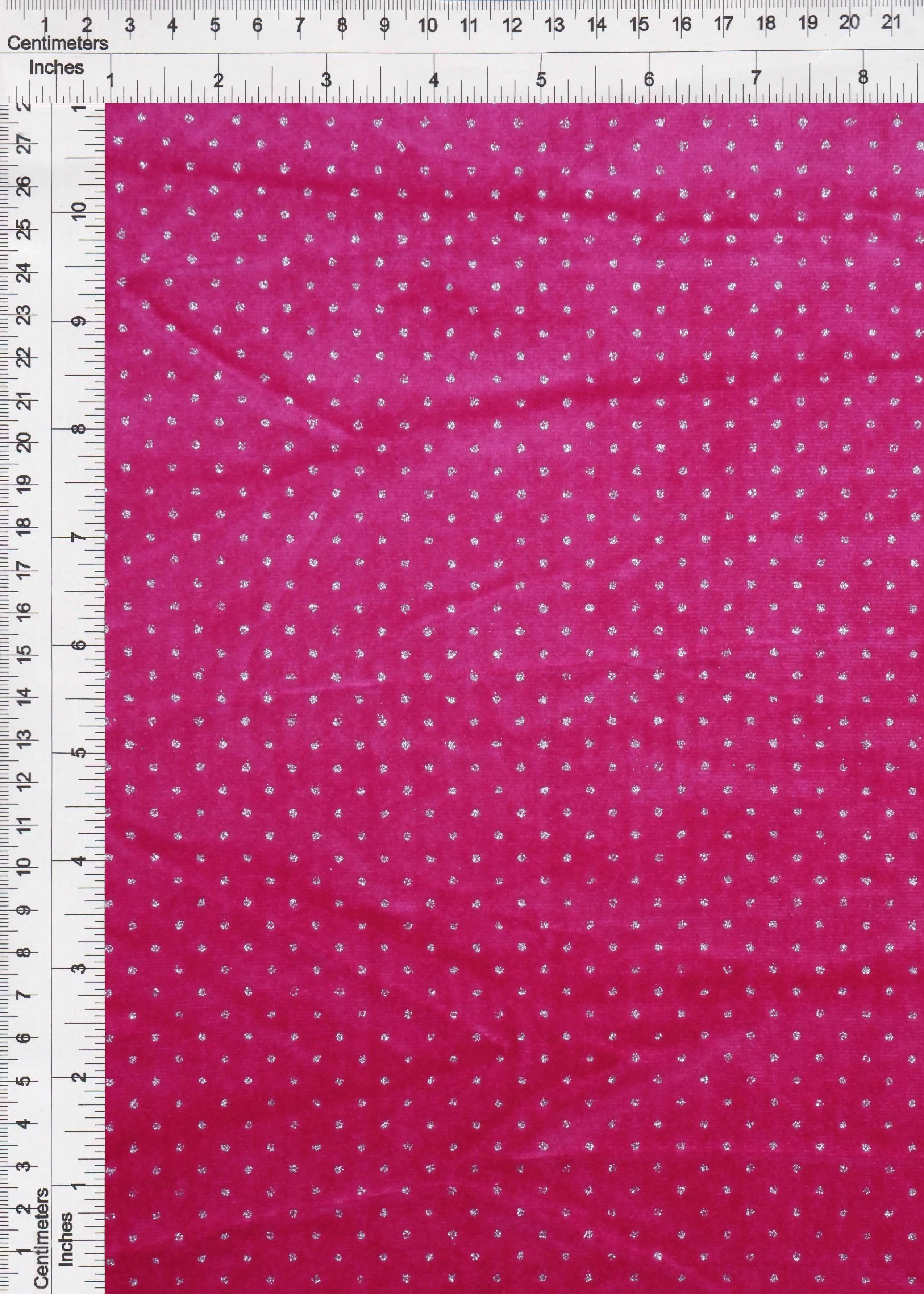 KNT4610 FUCHSIA BLOUSE BODYSUIT BOTTOMS DOT DRESS GLITTER KNIT NO-PRINT PANTS POLYESTER SKIRTS SOLID SPANDEX STRETCH TOPS VELVET