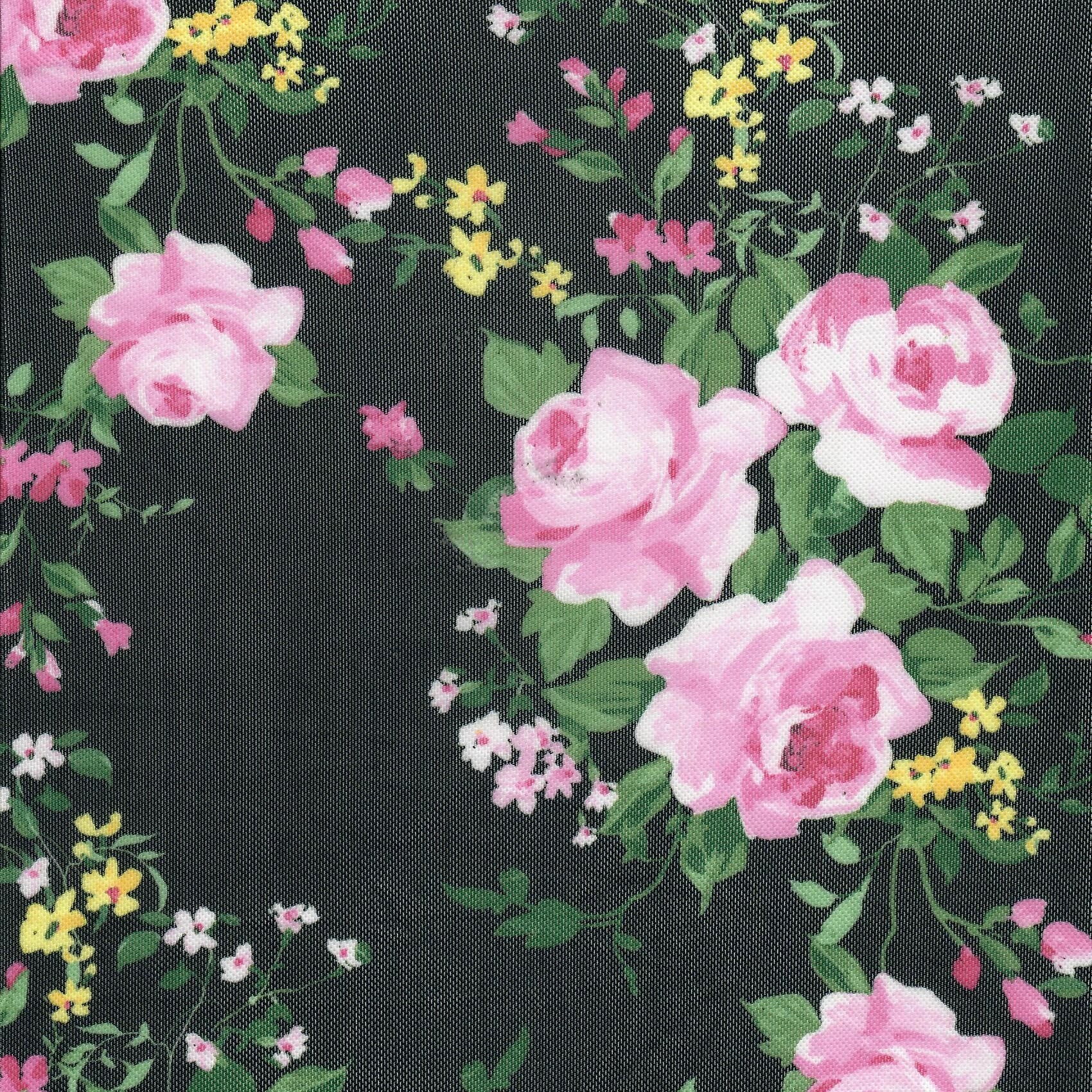 MESH-DU1683 BLACK BLOUSE BODYSUIT CAMI DIGITAL PRINT FLOCKING FLORAL LOUNGEWEAR MESH POLYESTER SPANDEX STRETCH TOPS TUNICS