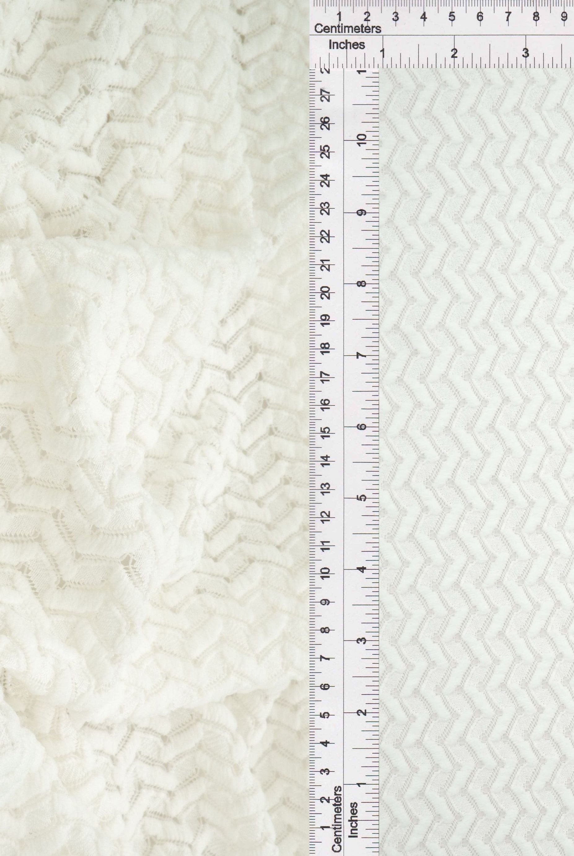 Crochet Lace Stretch Fabric - LACE4557