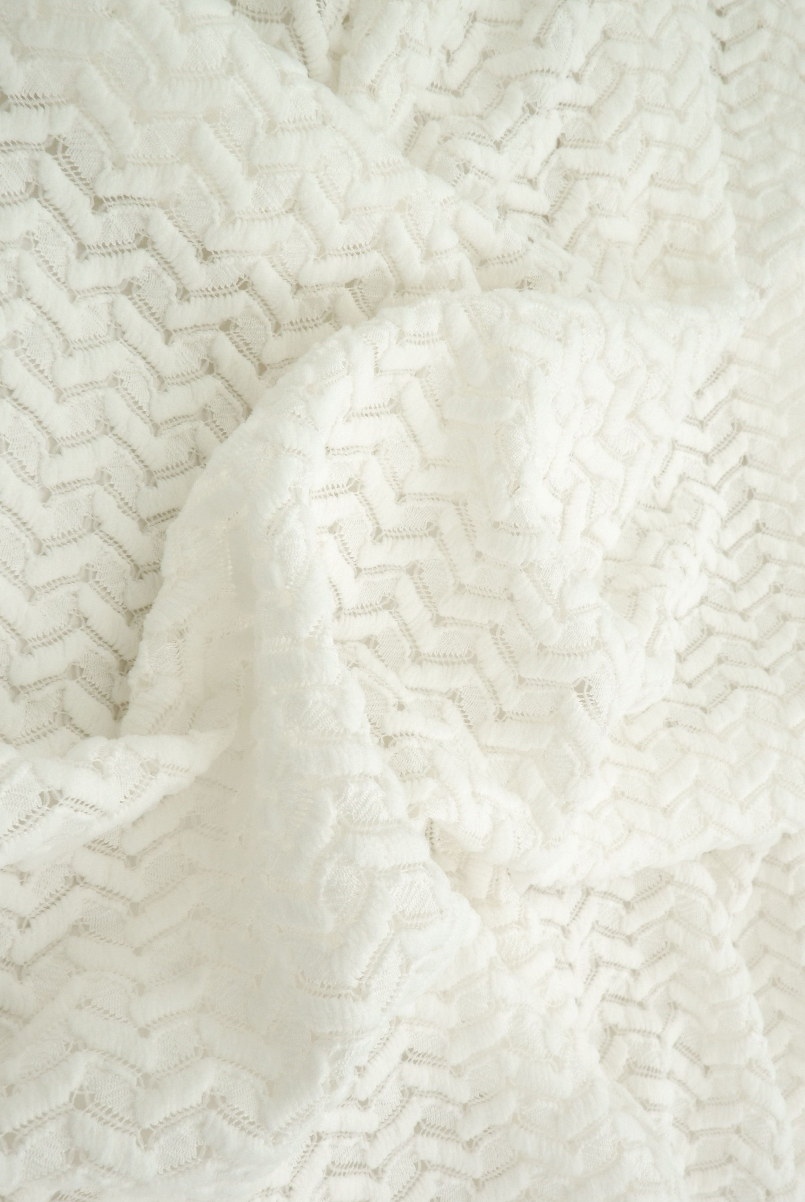 Crochet Lace Stretch Fabric - LACE4557