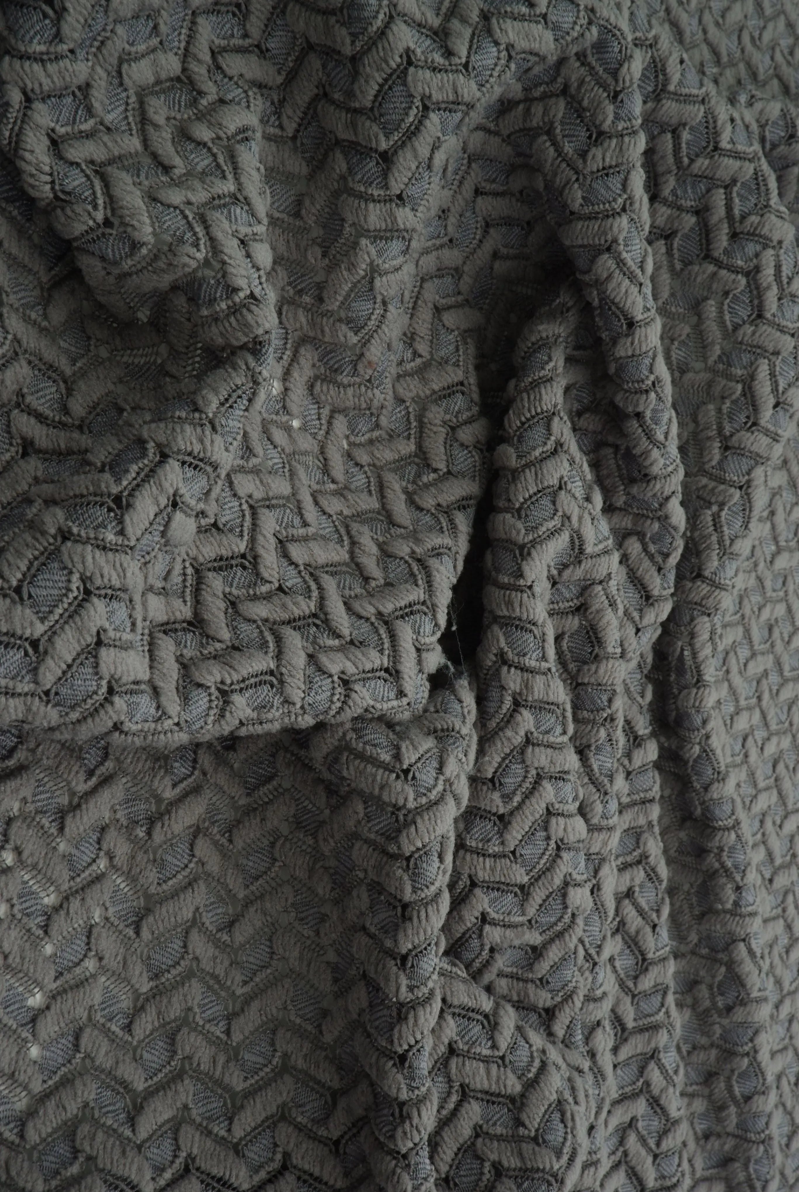 LACE4557 GREY BLOUSE BODYSUIT BOTTOMS CAMI CROCHET DRESS LACE LOUNGEWEAR NO-PRINT POLYESTER SOLID SPANDEX T-SHIRT TOPS TUNICS