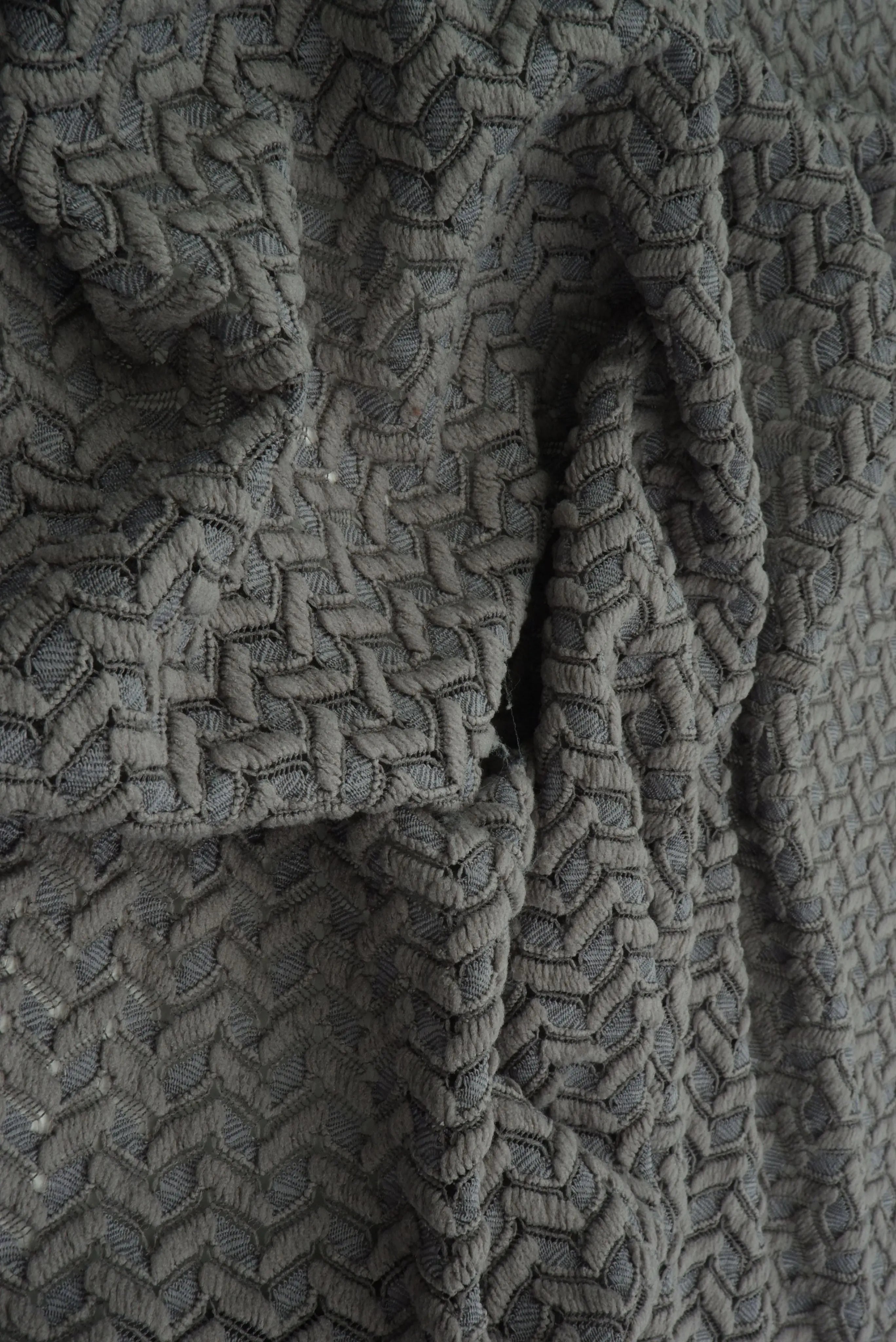 LACE4557 GREY BLOUSE BODYSUIT BOTTOMS CAMI CROCHET DRESS LACE LOUNGEWEAR NO-PRINT POLYESTER SOLID SPANDEX T-SHIRT TOPS TUNICS