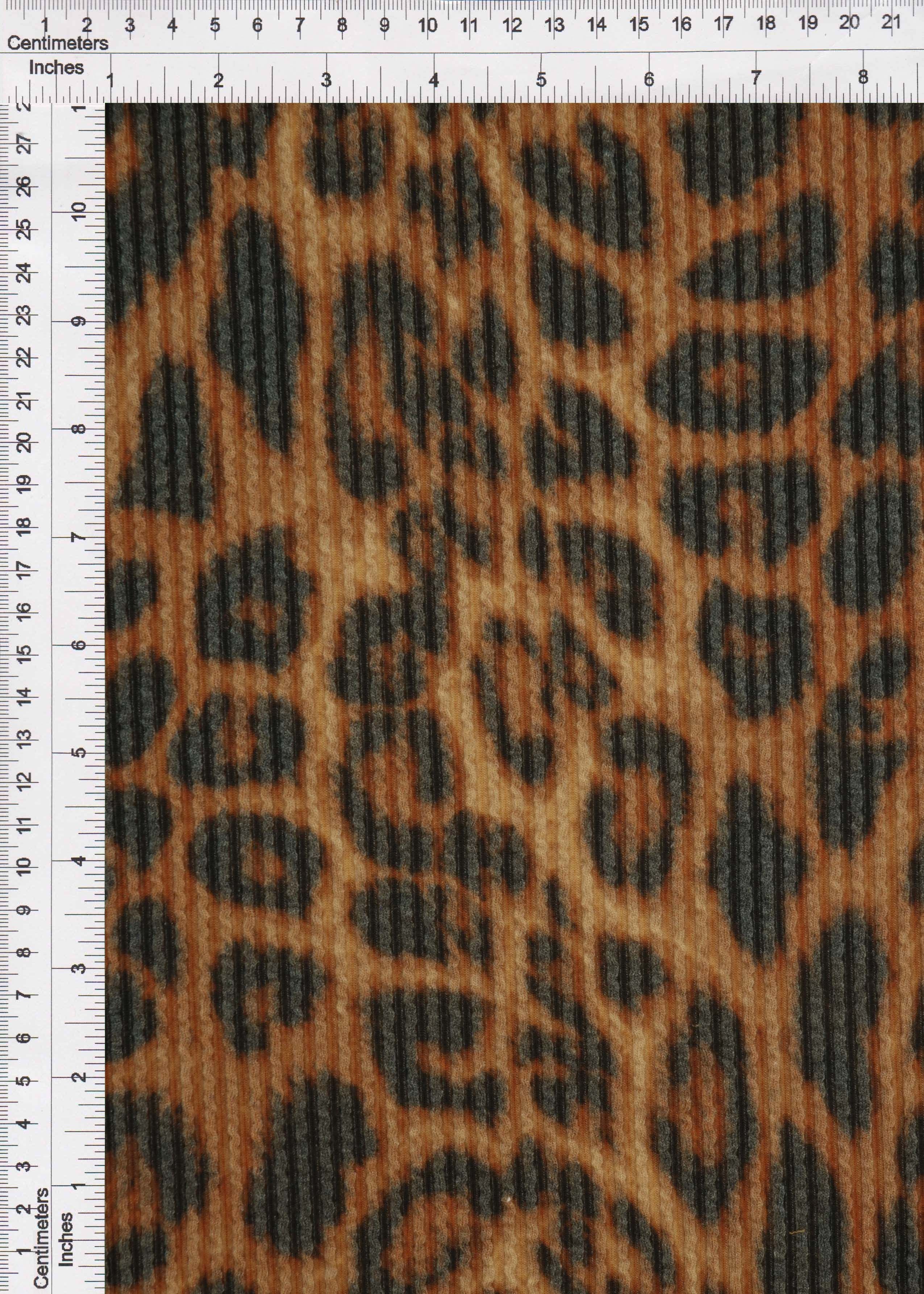 Cozy Animal Double Knit Jacquard Fabric KNT4463-DU613