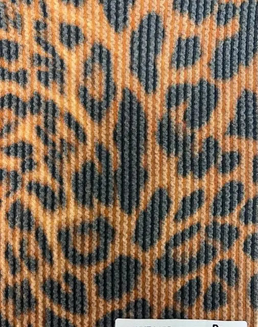 KNT4463-DU613 BROWN ACTIVEWEAR ANIMAL DOUBLE KNIT DRESS JACQUARD PANTS POLYESTER RAYON RIB SKIRTS SOLID SPANDEX STRETCH SWEATER TOPS URBAN