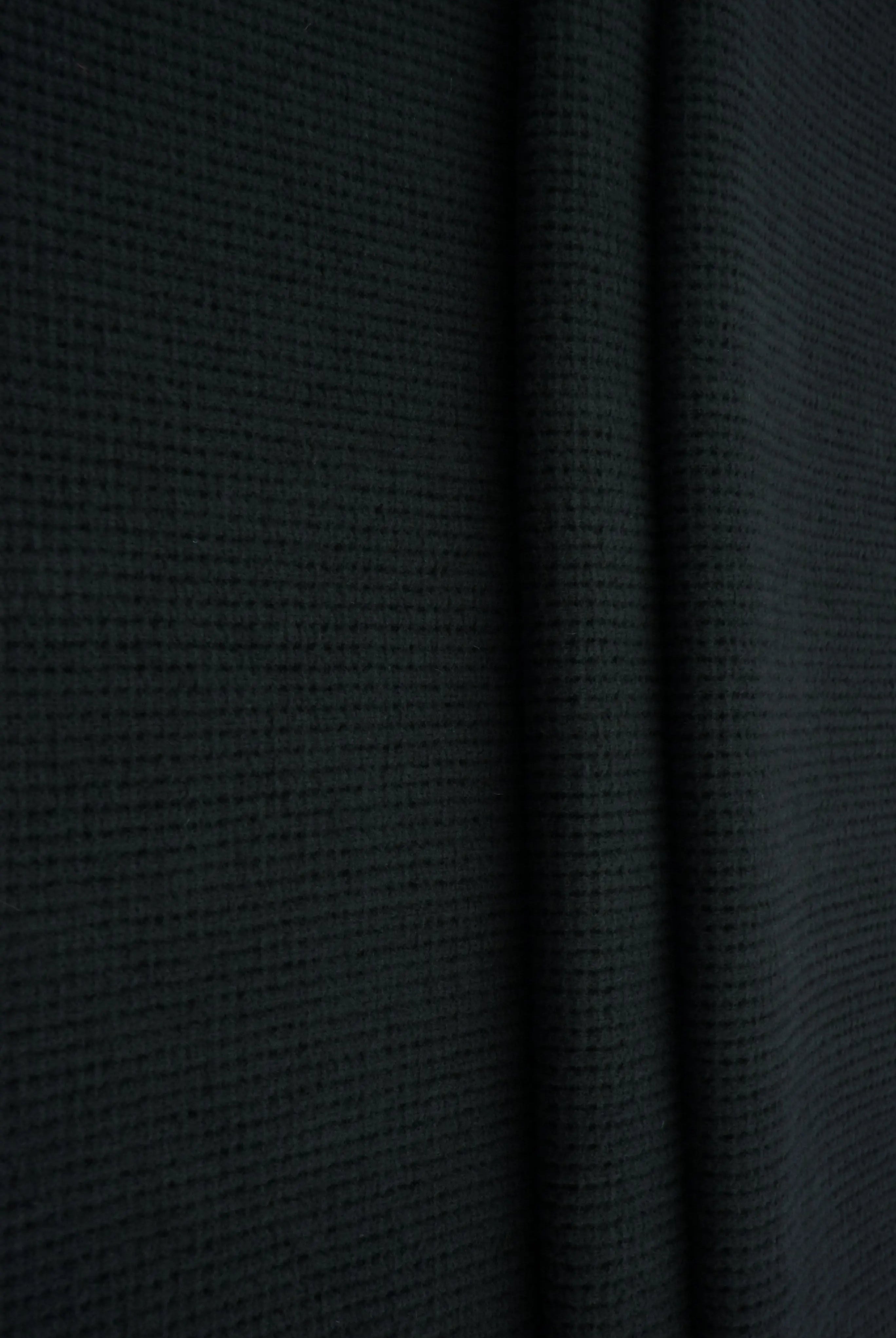 KNT4612 BLACK BOTTOMS KNIT NO-PRINT PANTS SKIRTS SOLID-B STRETCH SWEATER SWEATSHIRT TOPS TUNICS WAFFLE