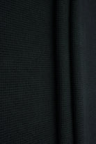 KNT4612 BLACK BOTTOMS KNIT NO-PRINT PANTS SKIRTS SOLID-B STRETCH SWEATER SWEATSHIRT TOPS TUNICS WAFFLE