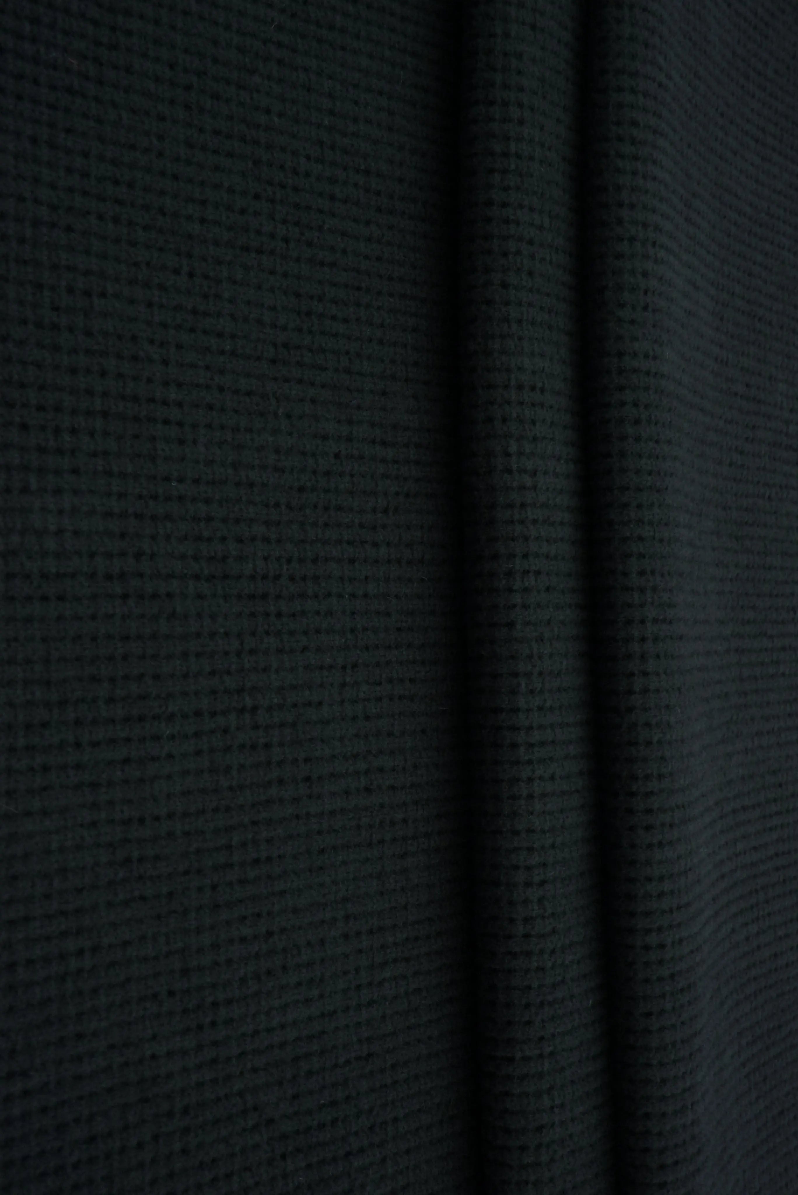 KNT4612 BLACK BOTTOMS KNIT NO-PRINT PANTS SKIRTS SOLID-B STRETCH SWEATER SWEATSHIRT TOPS TUNICS WAFFLE