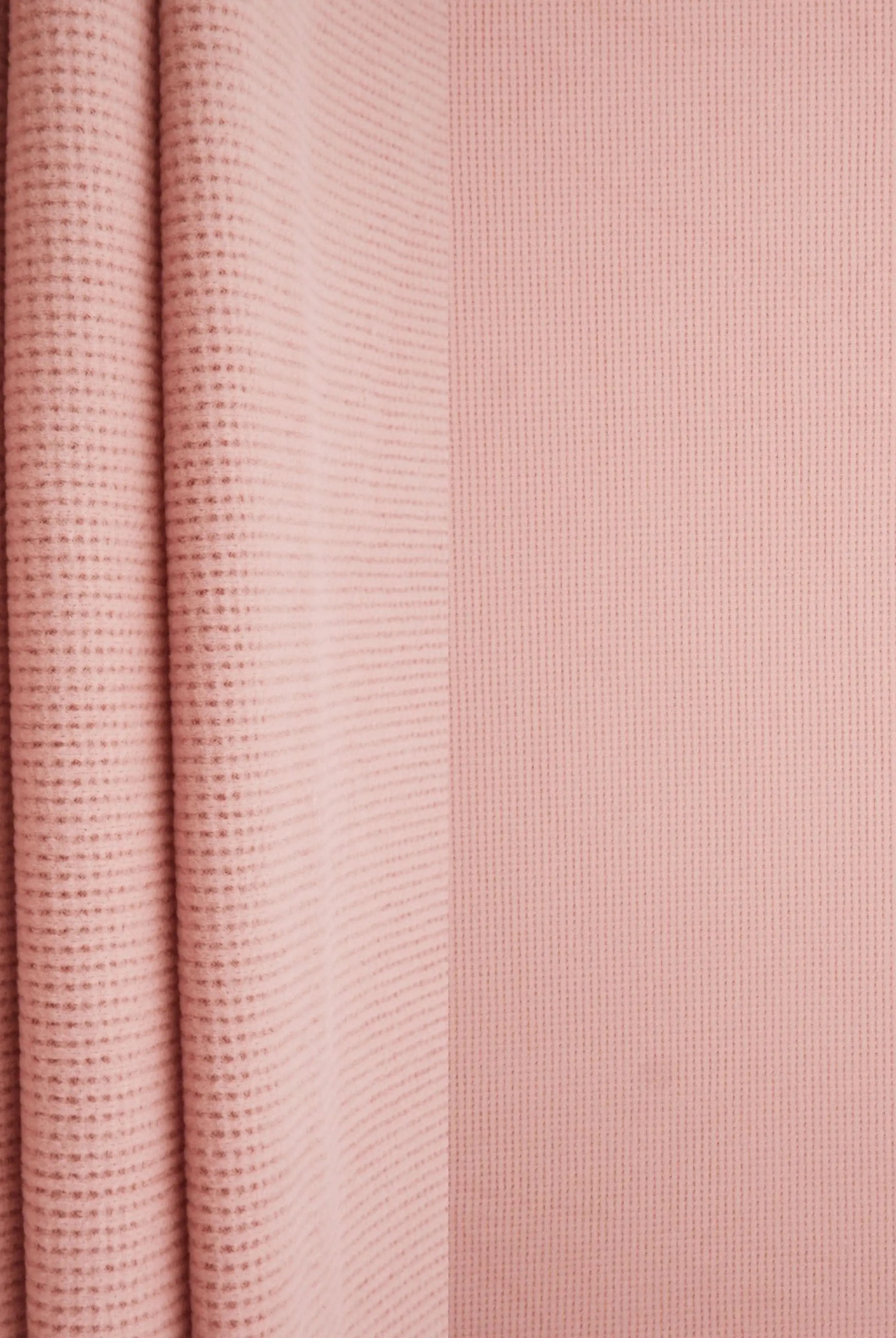 KNT4612 PINK LT. BOTTOMS KNIT NO-PRINT PANTS SKIRTS SOLID-B STRETCH SWEATER SWEATSHIRT TOPS TUNICS WAFFLE