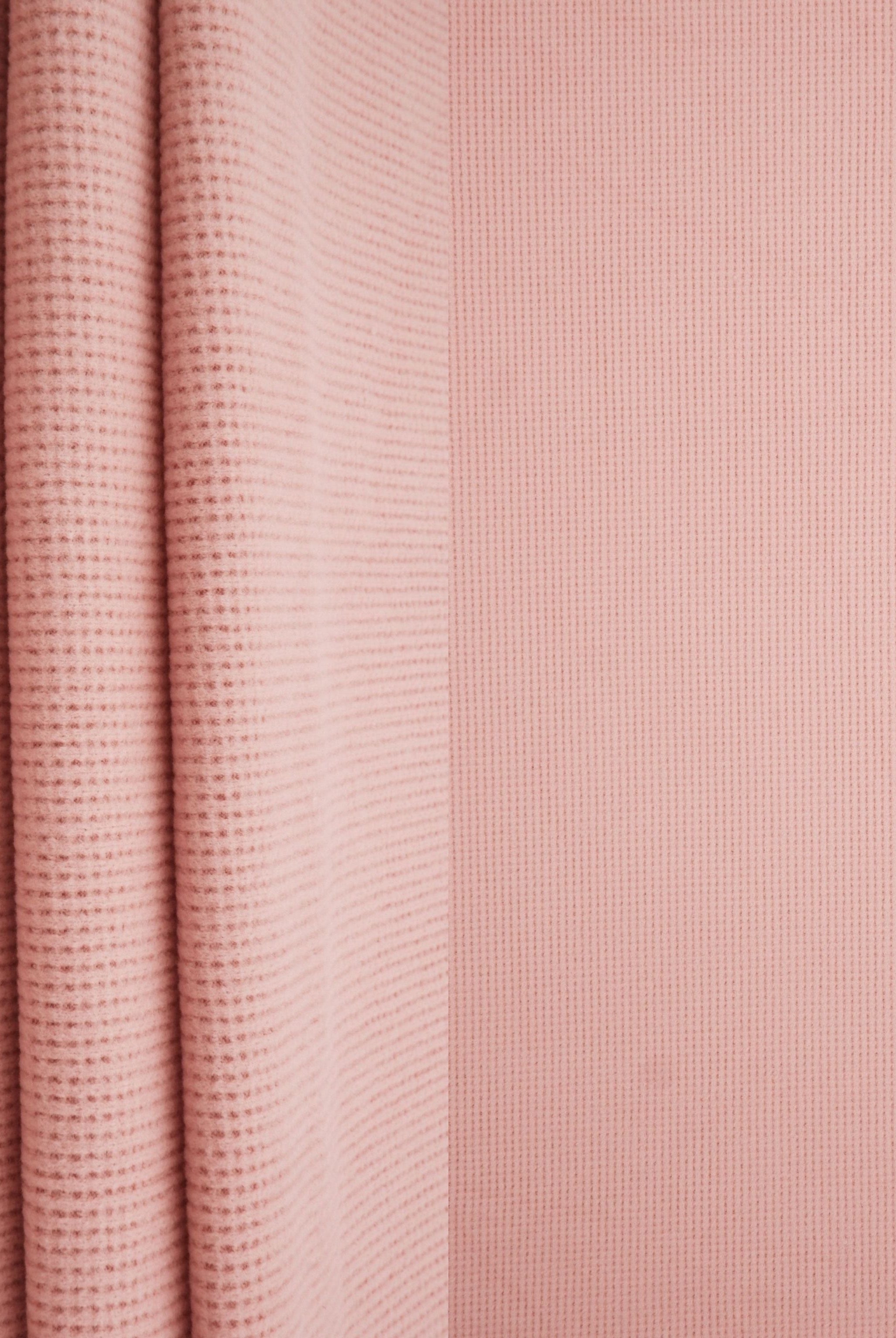 Solid Fleece Waffle Knit Fabric - KNT4612