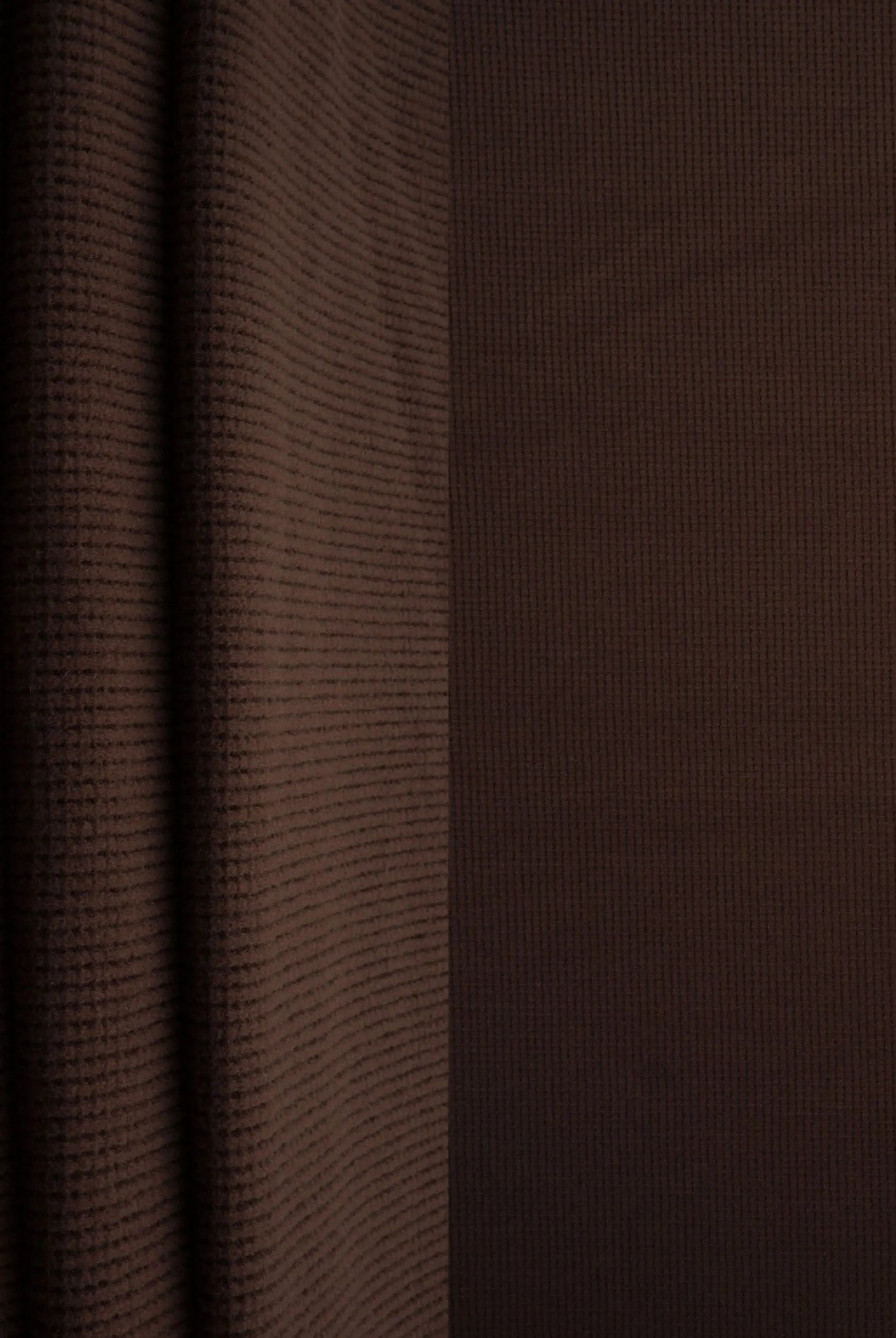 KNT4612 BROWN BOTTOMS KNIT NO-PRINT PANTS SKIRTS SOLID-B STRETCH SWEATER SWEATSHIRT TOPS TUNICS WAFFLE