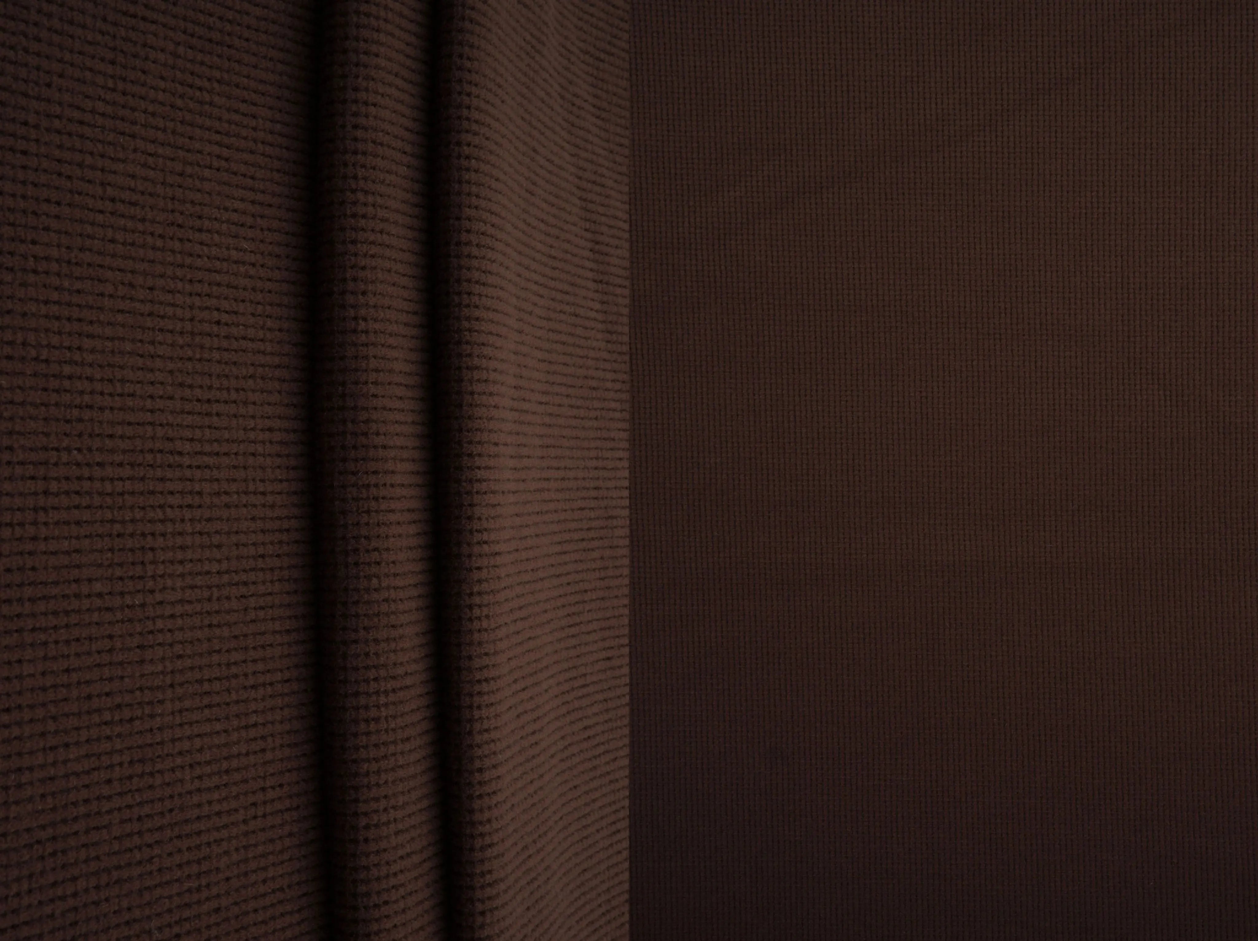 KNT4612 BROWN BOTTOMS KNIT NO-PRINT PANTS SKIRTS SOLID-B STRETCH SWEATER SWEATSHIRT TOPS TUNICS WAFFLE