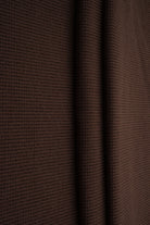 KNT4612 BROWN BOTTOMS KNIT NO-PRINT PANTS SKIRTS SOLID-B STRETCH SWEATER SWEATSHIRT TOPS TUNICS WAFFLE