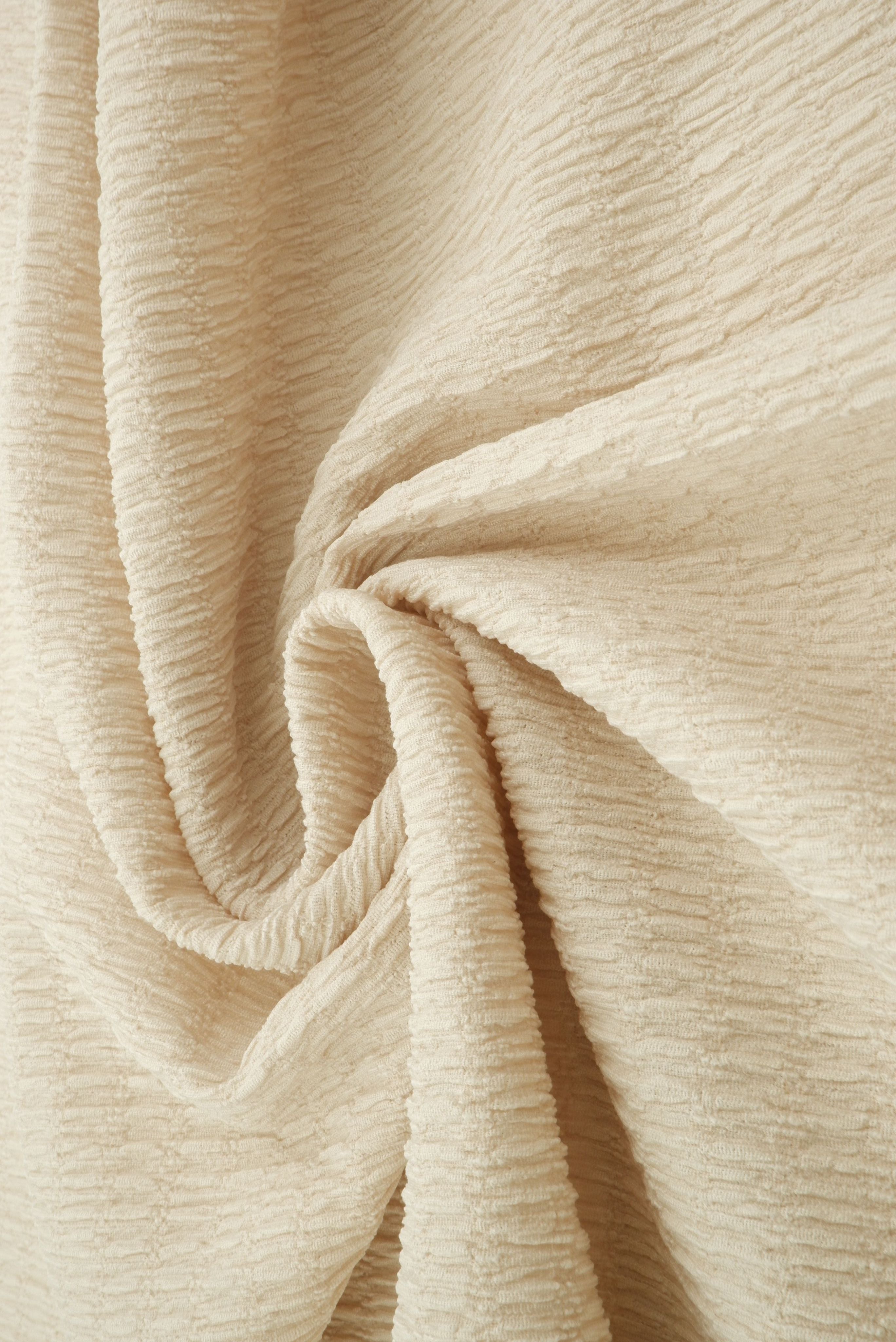 Crinkle Jersey Solid Knit Fabric - KNT4455