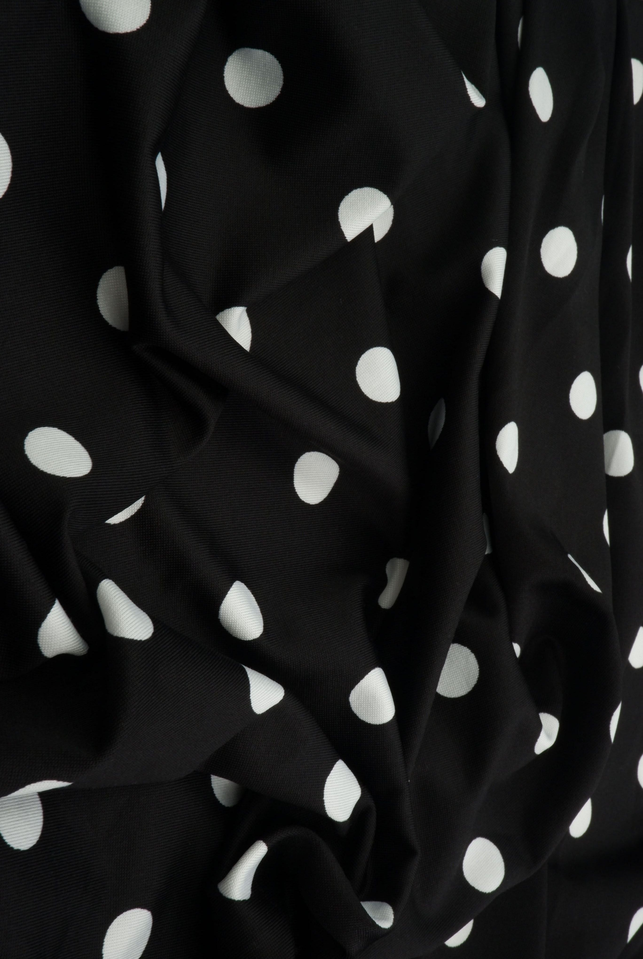 Polka Dot DTY Knit Fabric - KNT4498-SE90548