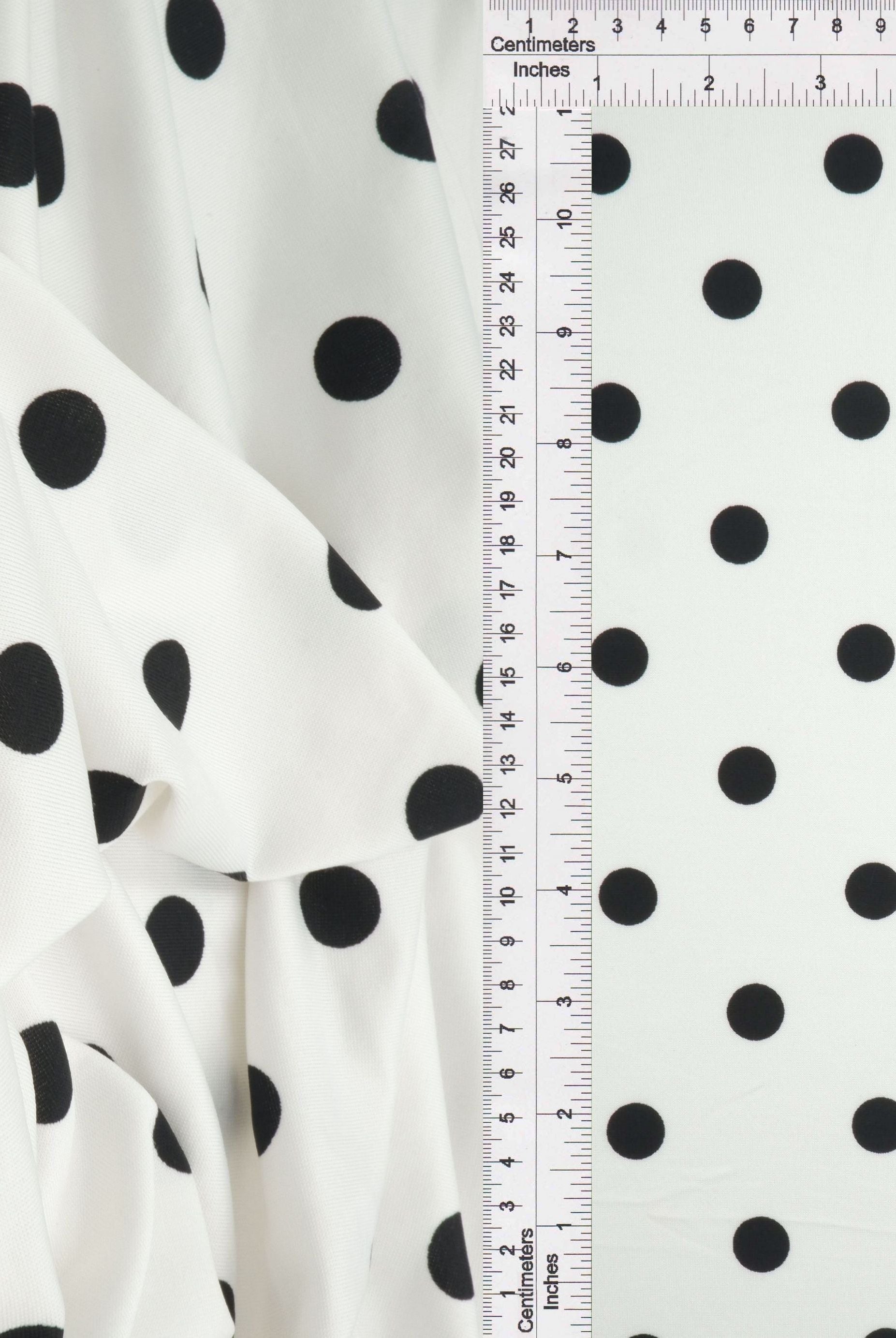 Polka Dot DTY Knit Fabric - KNT4498-SE90548