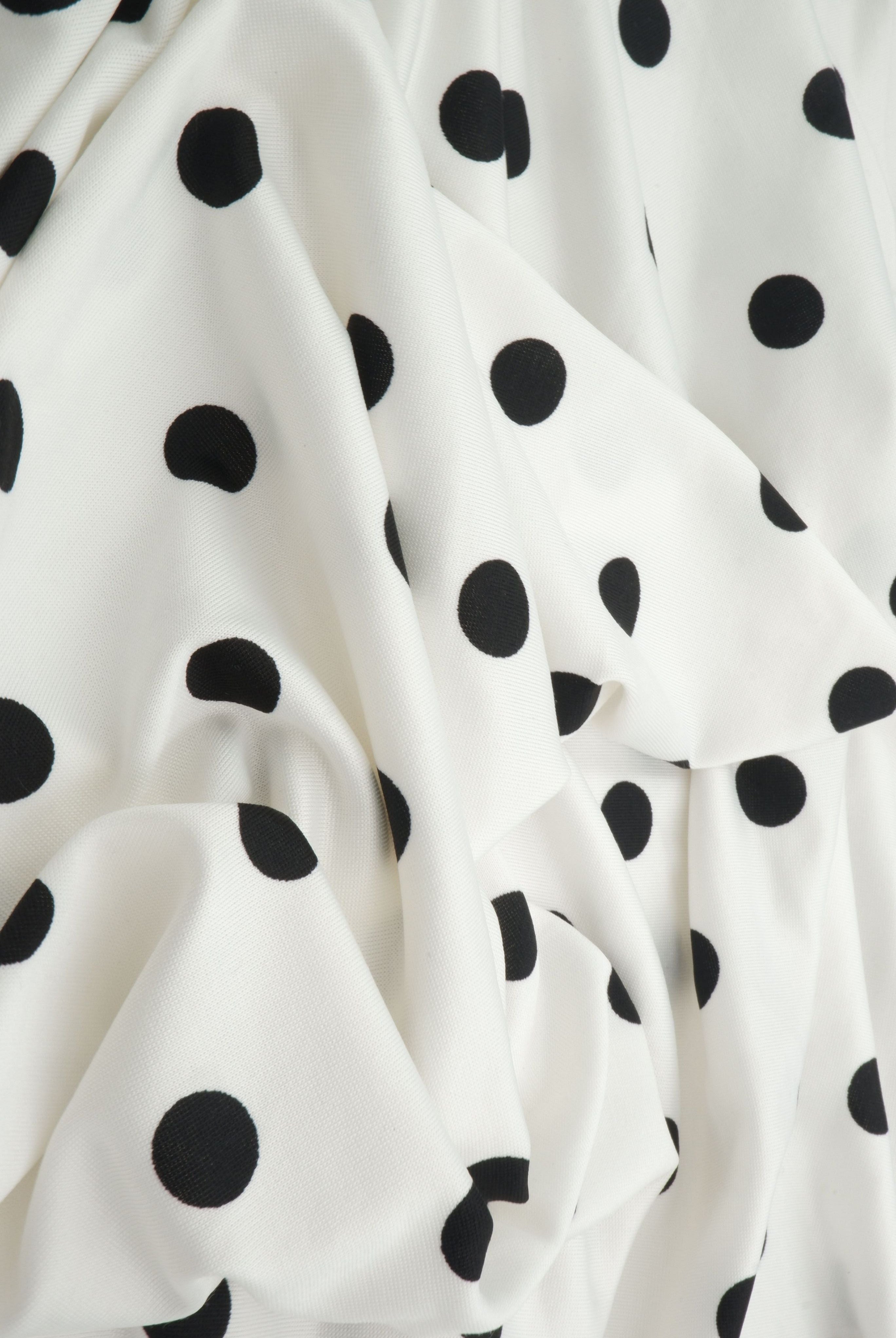 Polka Dot DTY Knit Fabric - KNT4498-SE90548