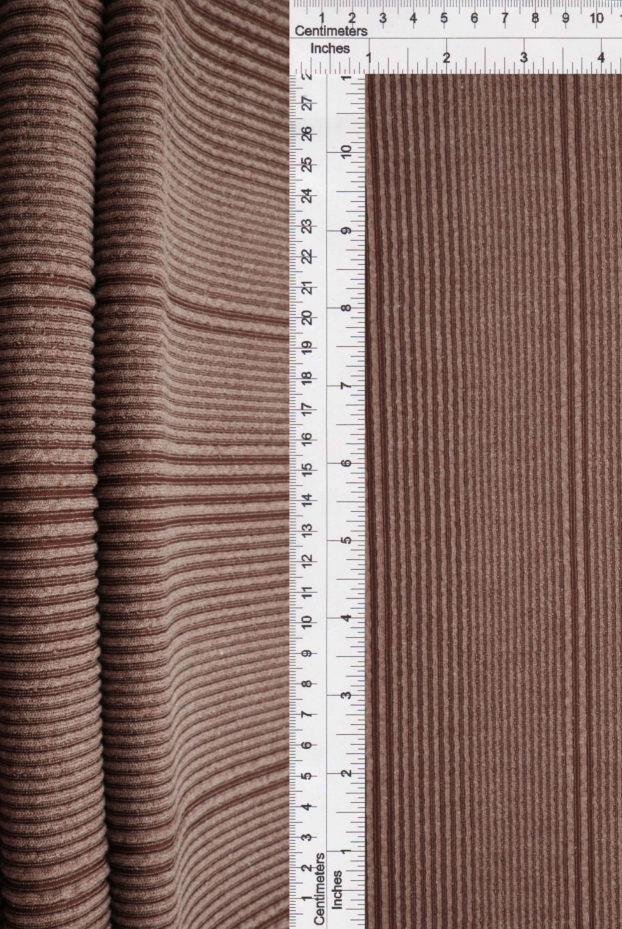 KNT4495 BROWN ACTIVEWEAR BODYSUIT BOTTOMS DRESS JACQUARD KNIT NO-PRINT POLYESTER RAYON RIB SOLID-B SPANDEX STRETCH SWEATER TOPS URBAN VARIEGATED