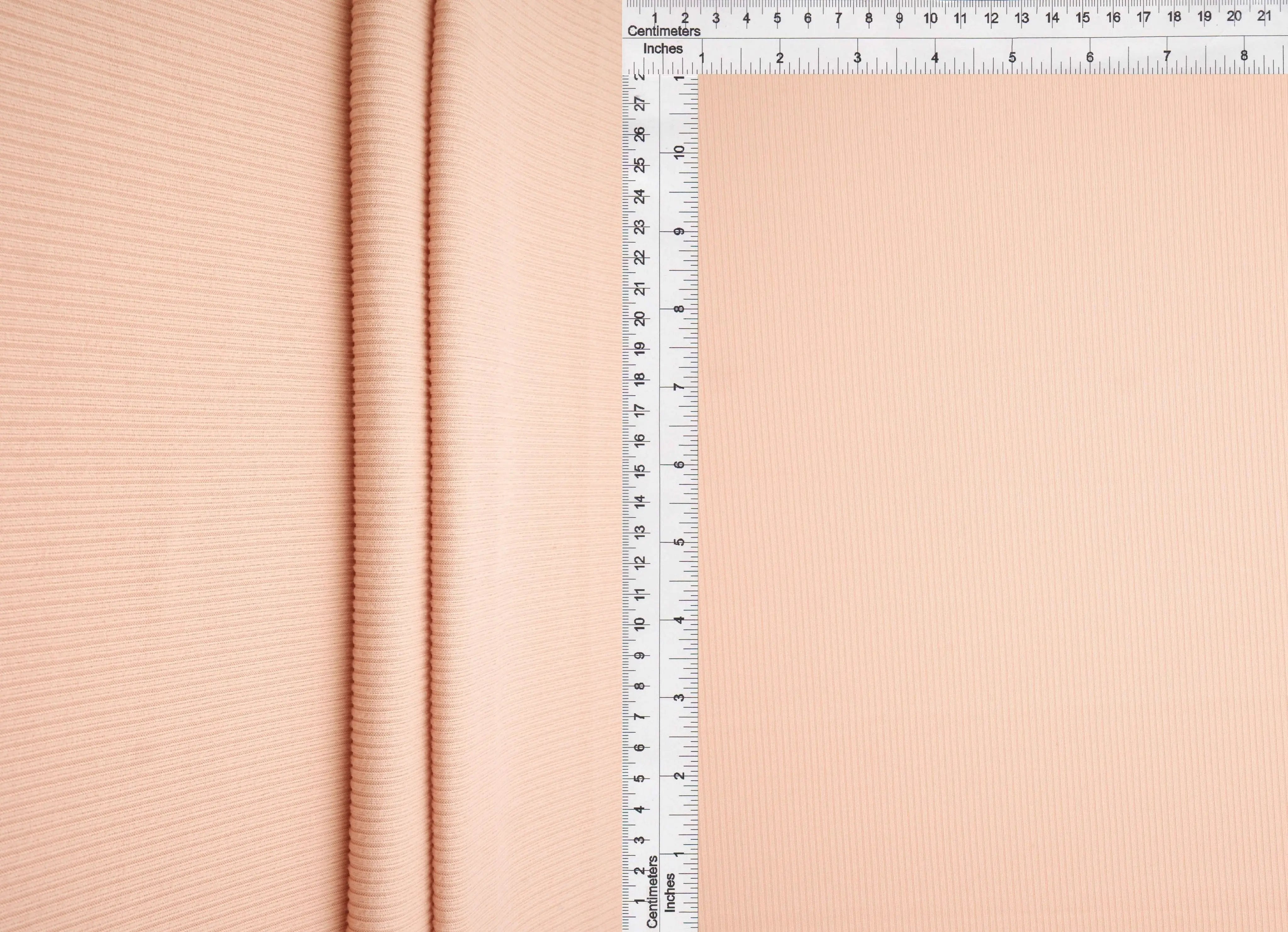 Rib Solid Stretch Knit Fabric - KNT4114