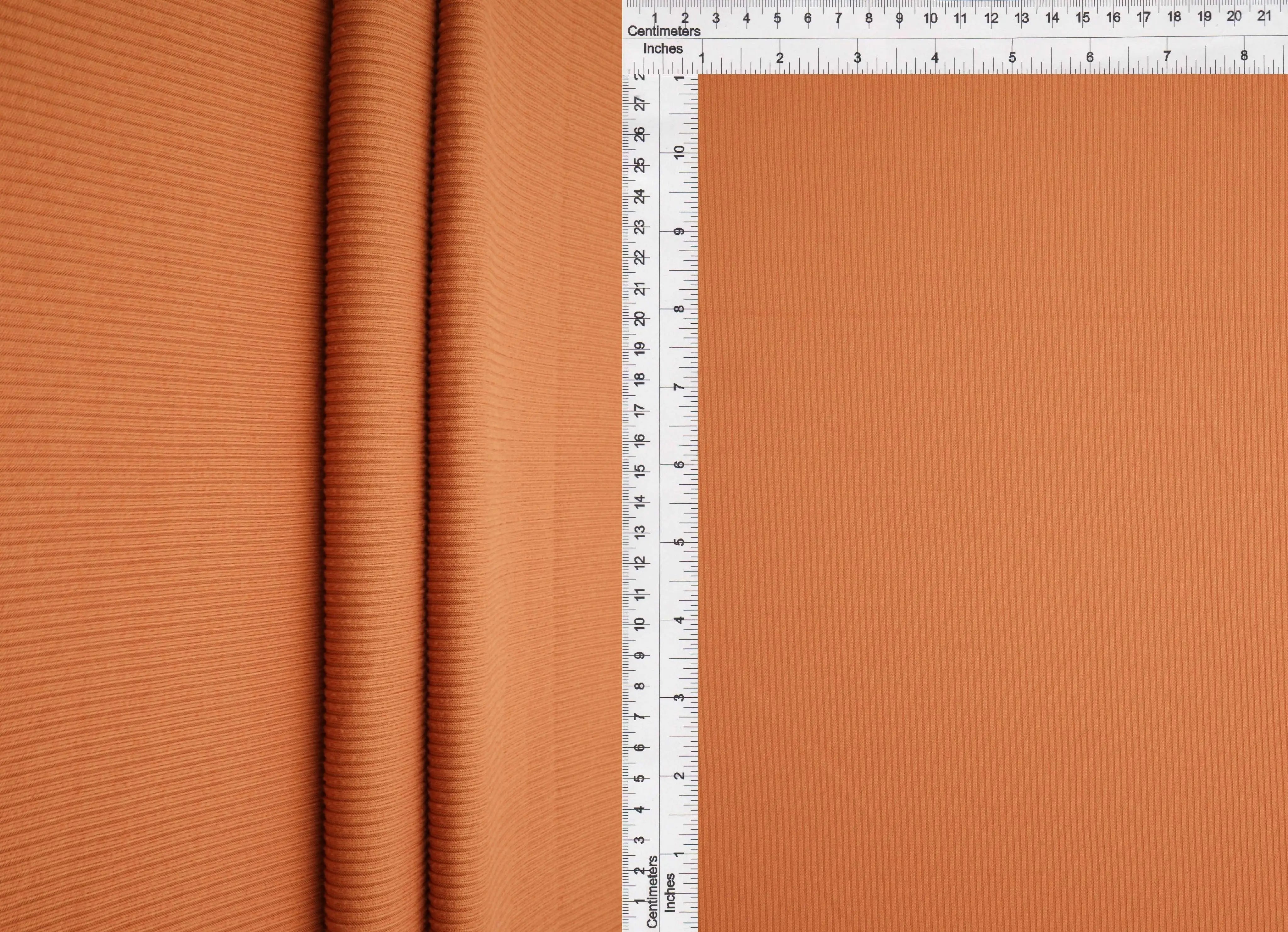 Rib Solid Stretch Knit Fabric - KNT4114