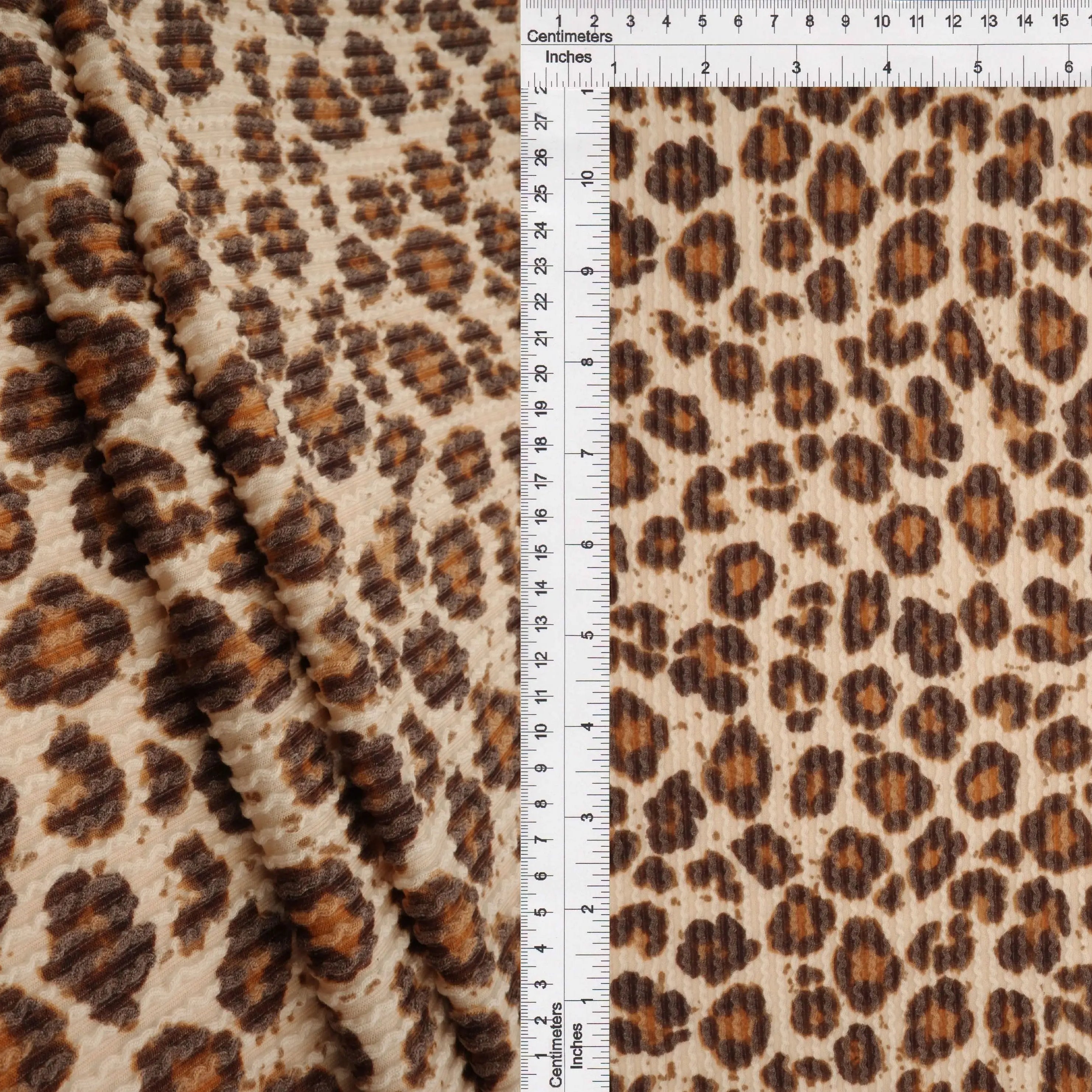 KNT4463-MS11424 TAN B ANIMAL BODYSUIT BOTTOMS CAMI DOUBLE KNIT DRESS JACQUARD LEOPARD PANTS POLYESTER RAYON RIB SKIRTS SOLID SPANDEX STRETCH SWEATER TOPS URBAN