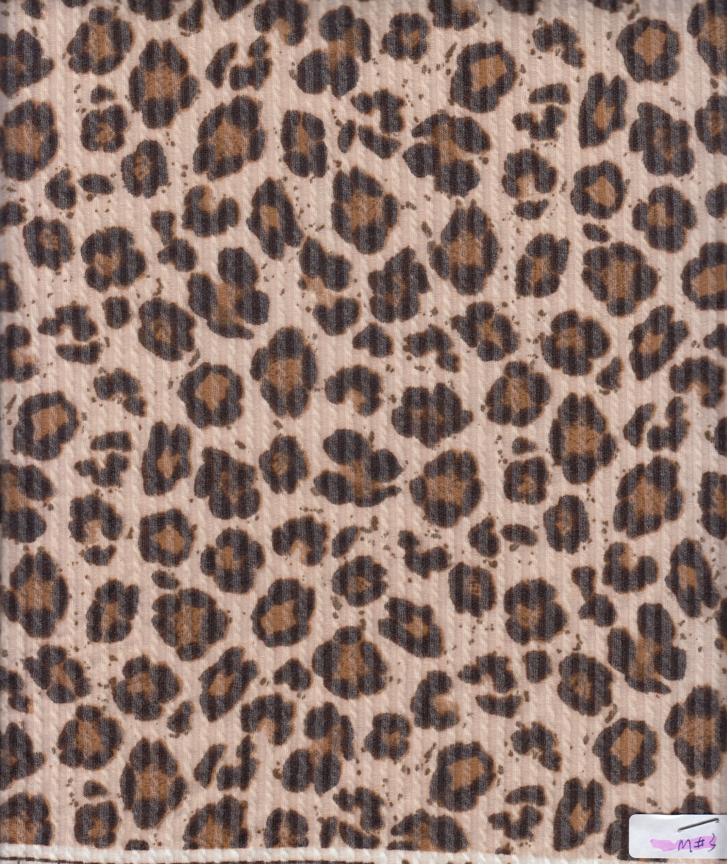Leopard Jacquard Double Knit Fabric - KNT4463-MS11424