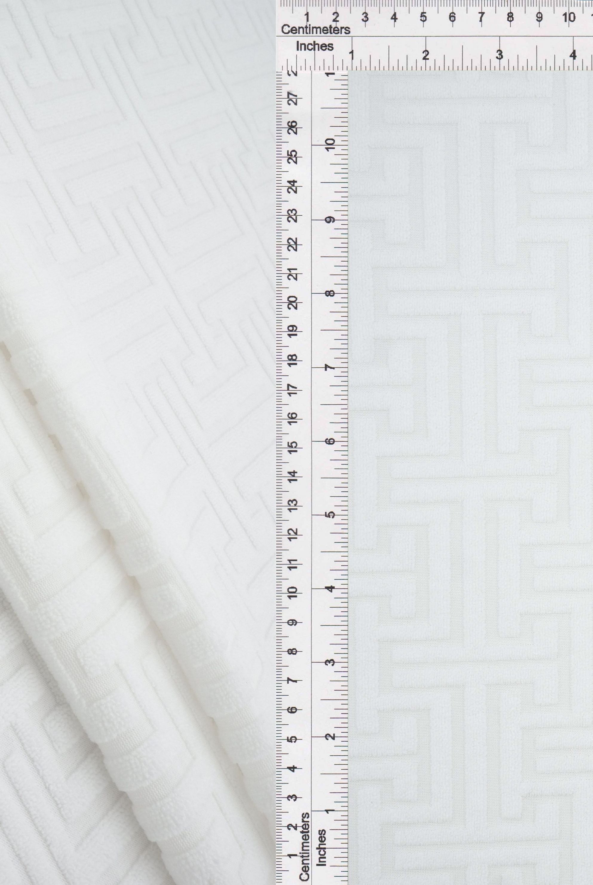 JACQ-4475 IVORY BOTTOMS DRESS GEOMETRIC JACQUARD KNIT LIVERPOOL OUTERWEAR PANTS POLYESTER SKIRTS SOLID SPANDEX STRETCH SWEATER TOPS