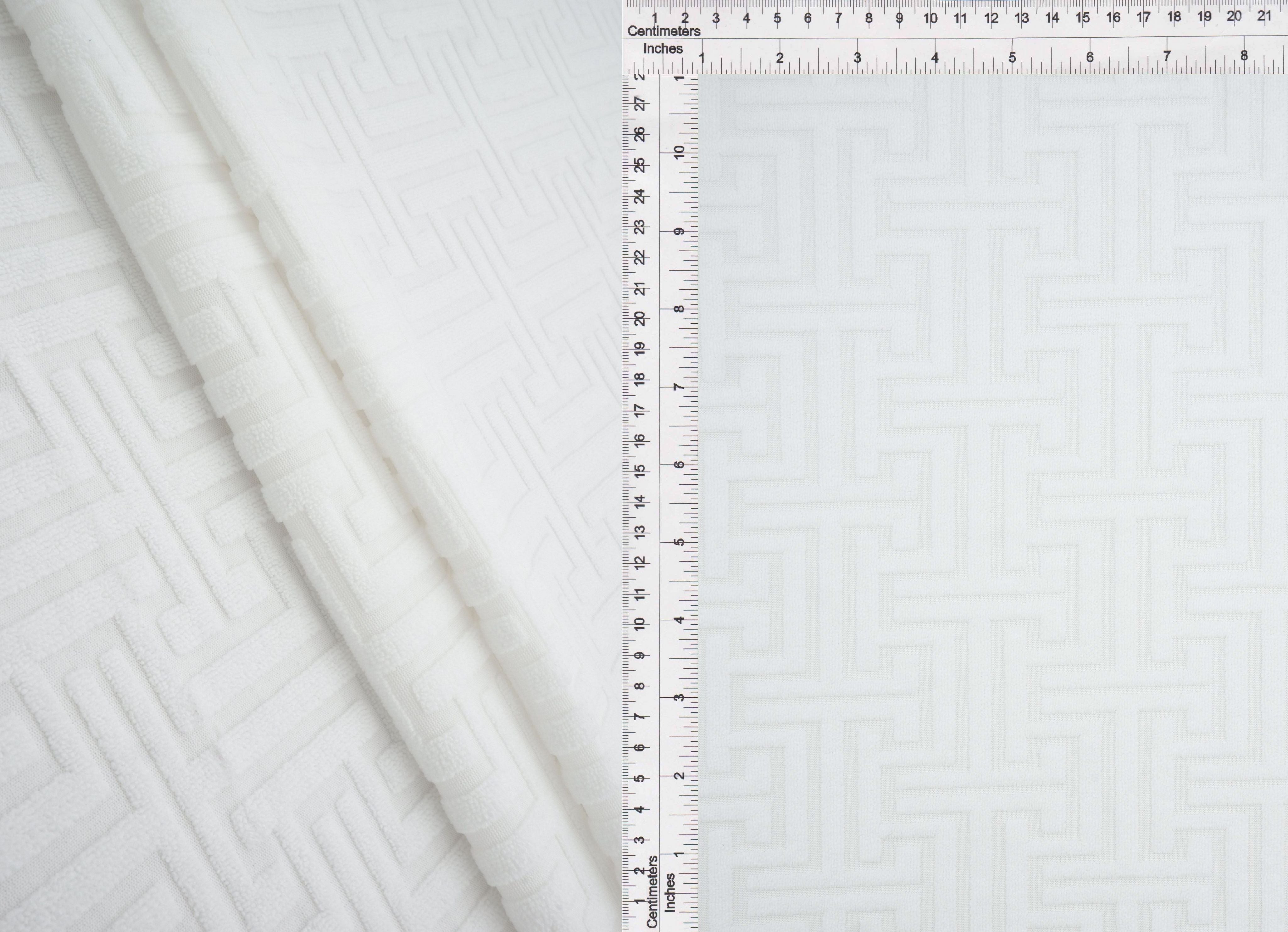 JACQ-4475 IVORY BOTTOMS DRESS GEOMETRIC JACQUARD KNIT LIVERPOOL OUTERWEAR PANTS POLYESTER SKIRTS SOLID SPANDEX STRETCH SWEATER TOPS