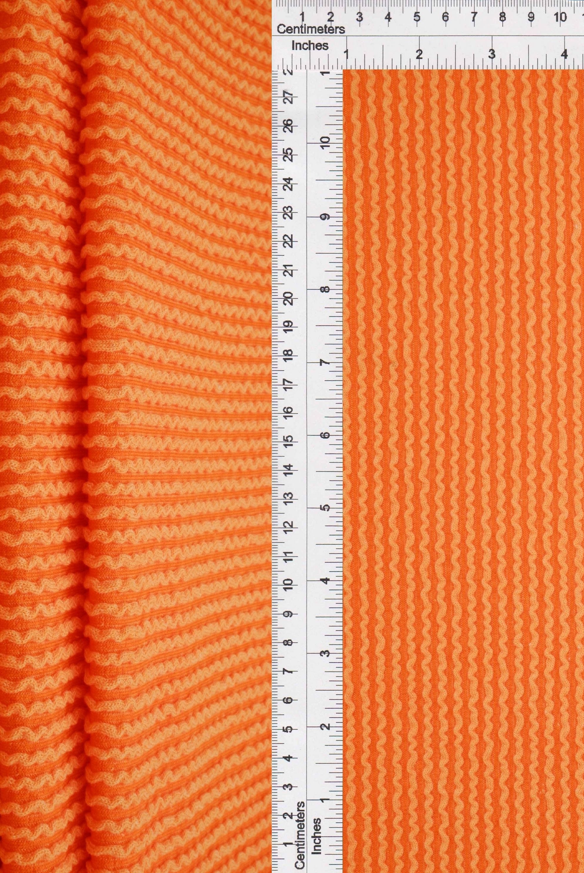 Jacquard Double Knit Rib Stretch Fabric - KNT4463