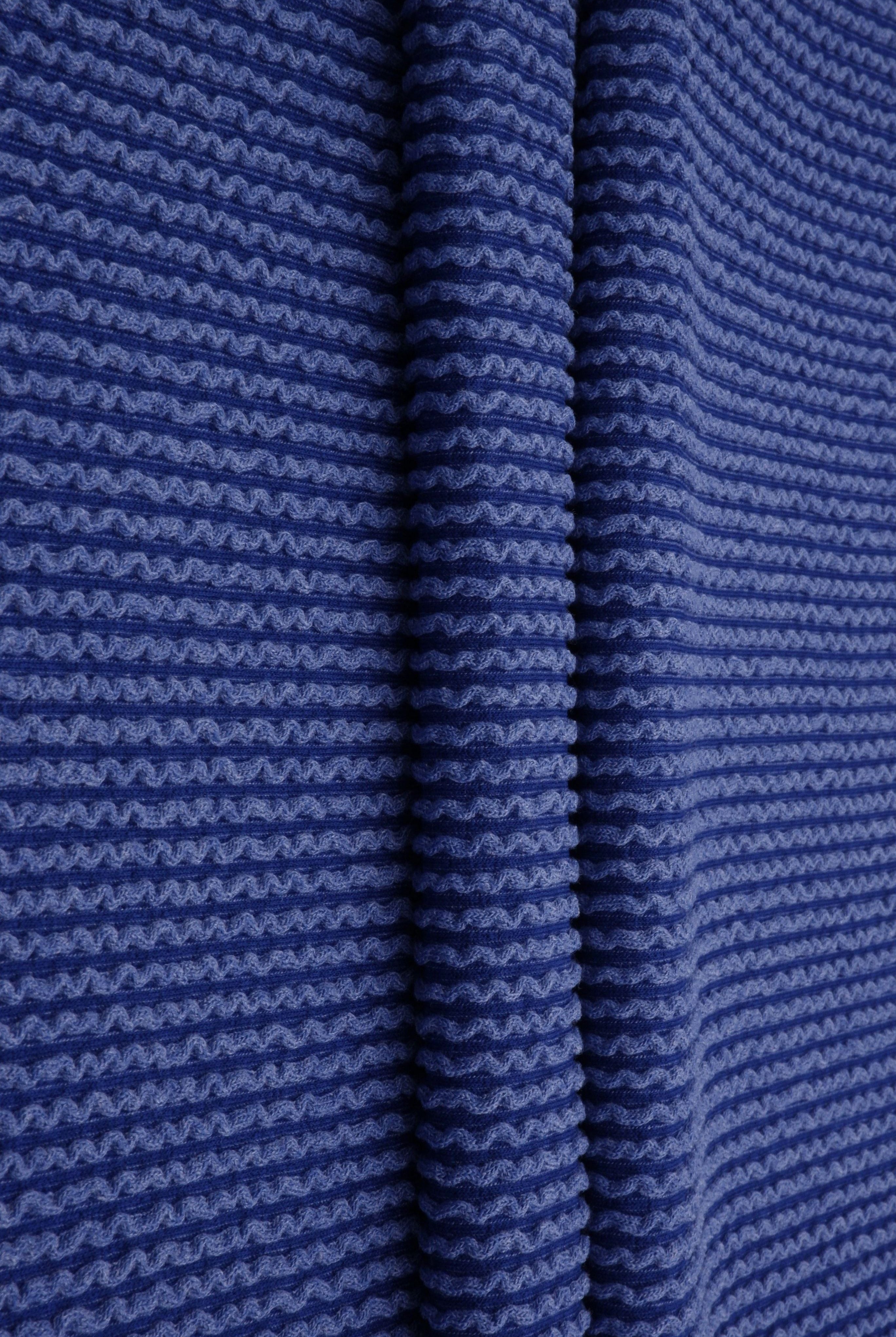 Jacquard Double Knit Rib Stretch Fabric - KNT4463