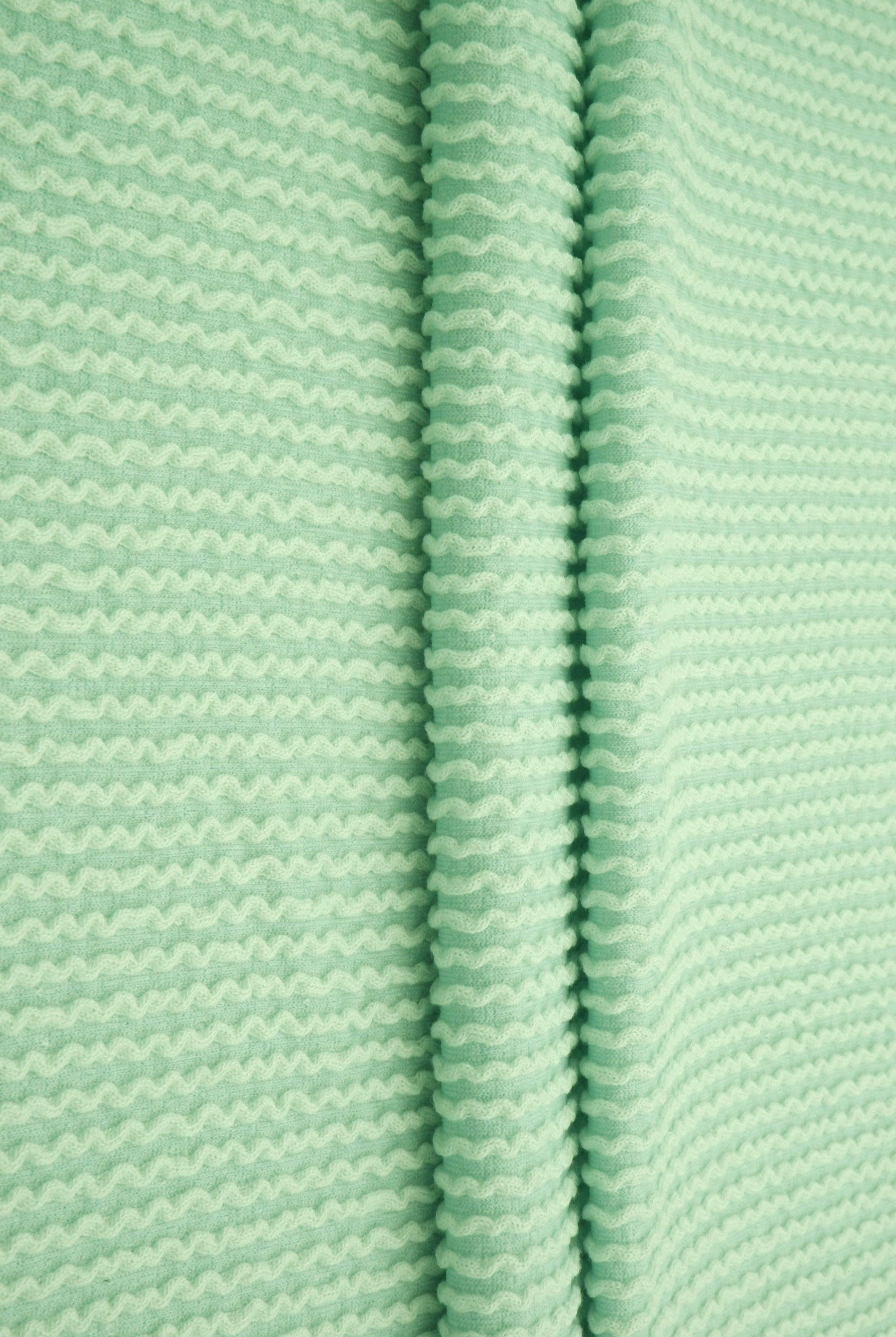 Jacquard Double Knit Rib Stretch Fabric - KNT4463