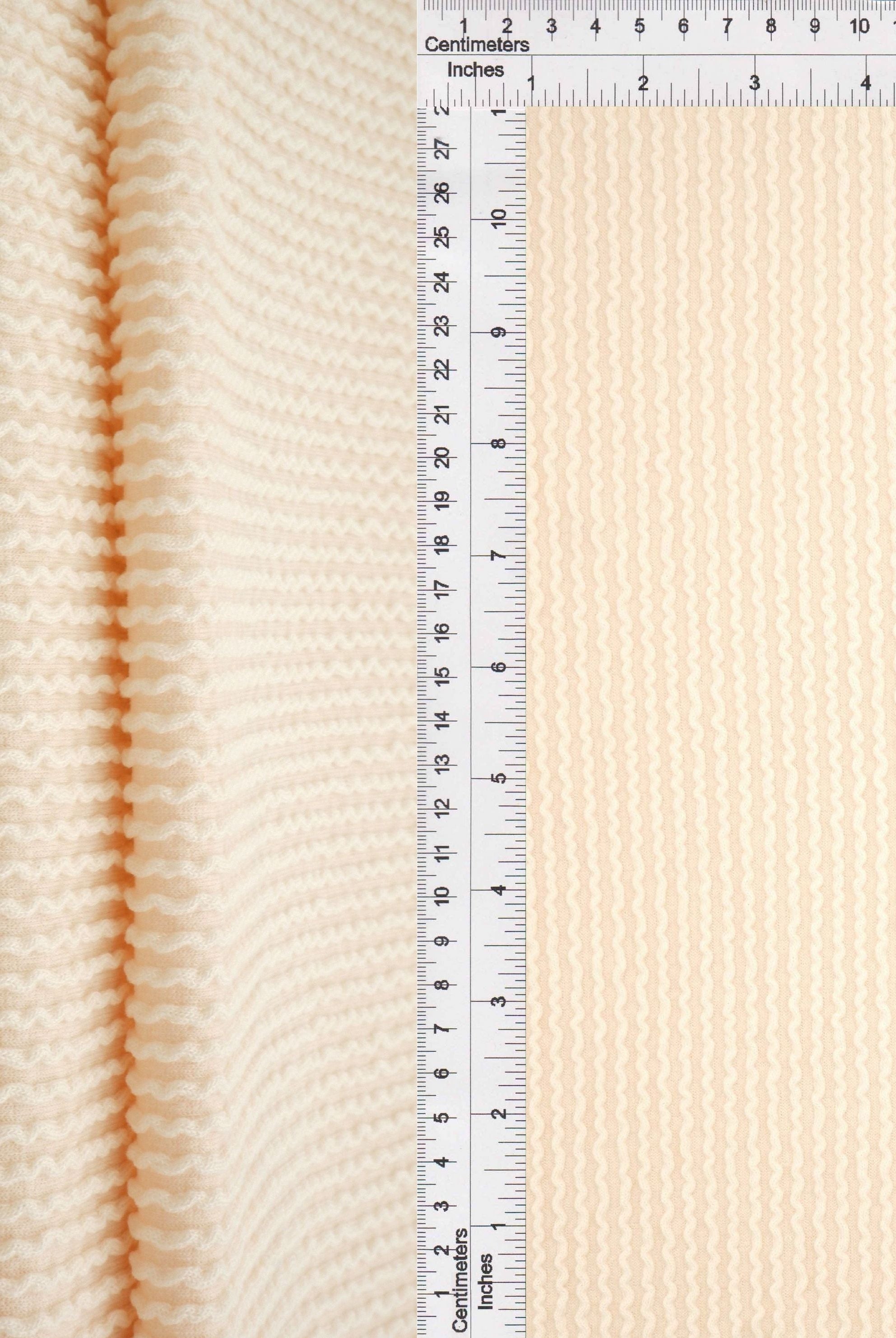 Jacquard Double Knit Rib Stretch Fabric - KNT4463