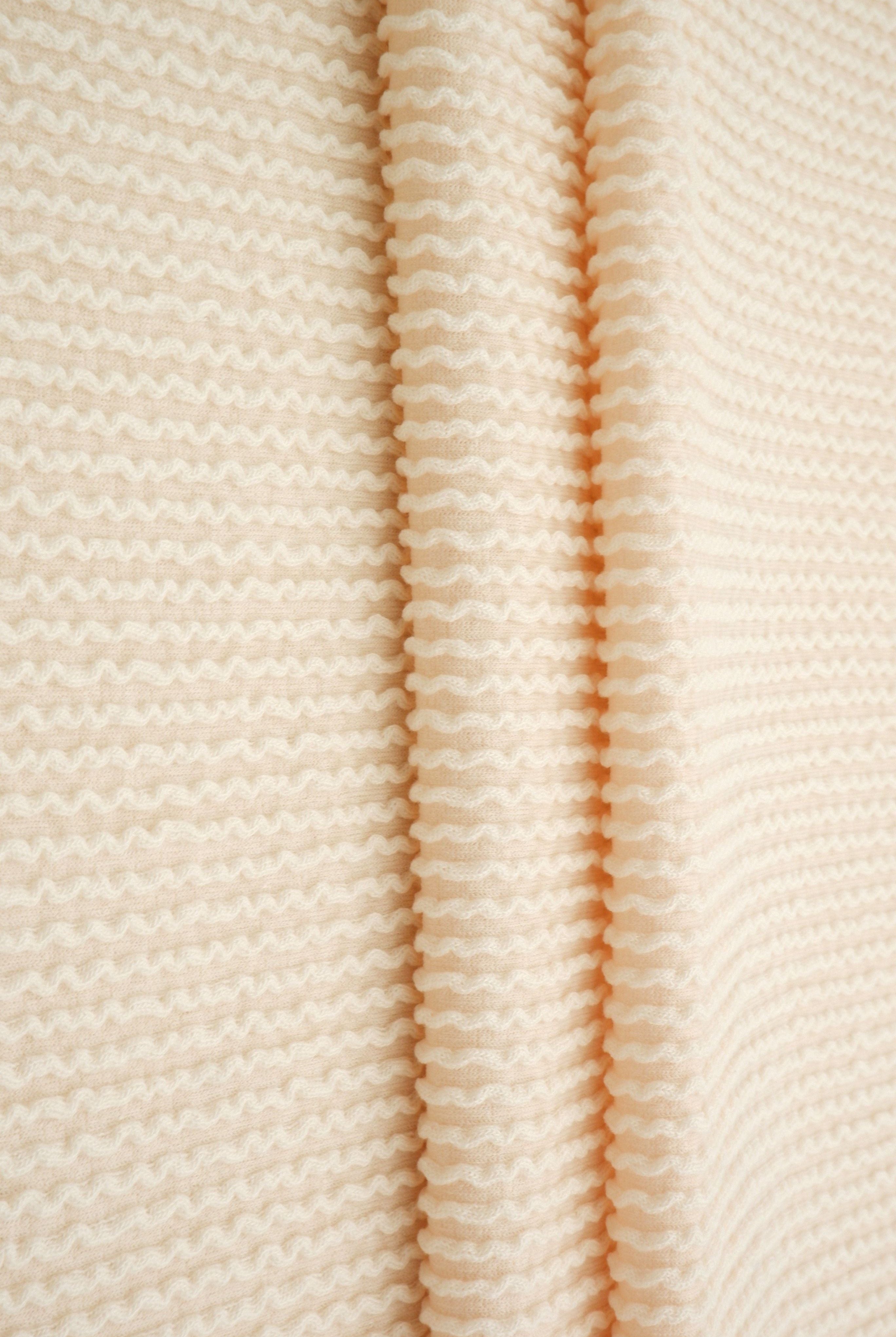 Jacquard Double Knit Rib Stretch Fabric - KNT4463