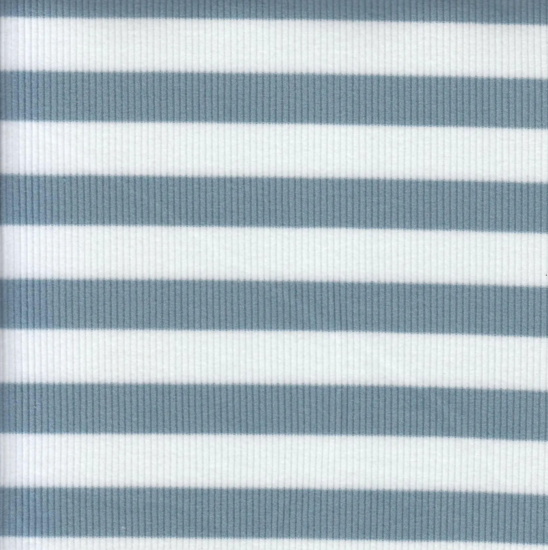 KNT4544 DENIM VINTAGE BLOUSE BLUE DRESS FLEECE KNIT LOUNGEWEAR POLYESTER RIBBED 2X2 SPANDEX STRETCH STRIPE SWEATSHIRT TOPS TUNICS WHITE