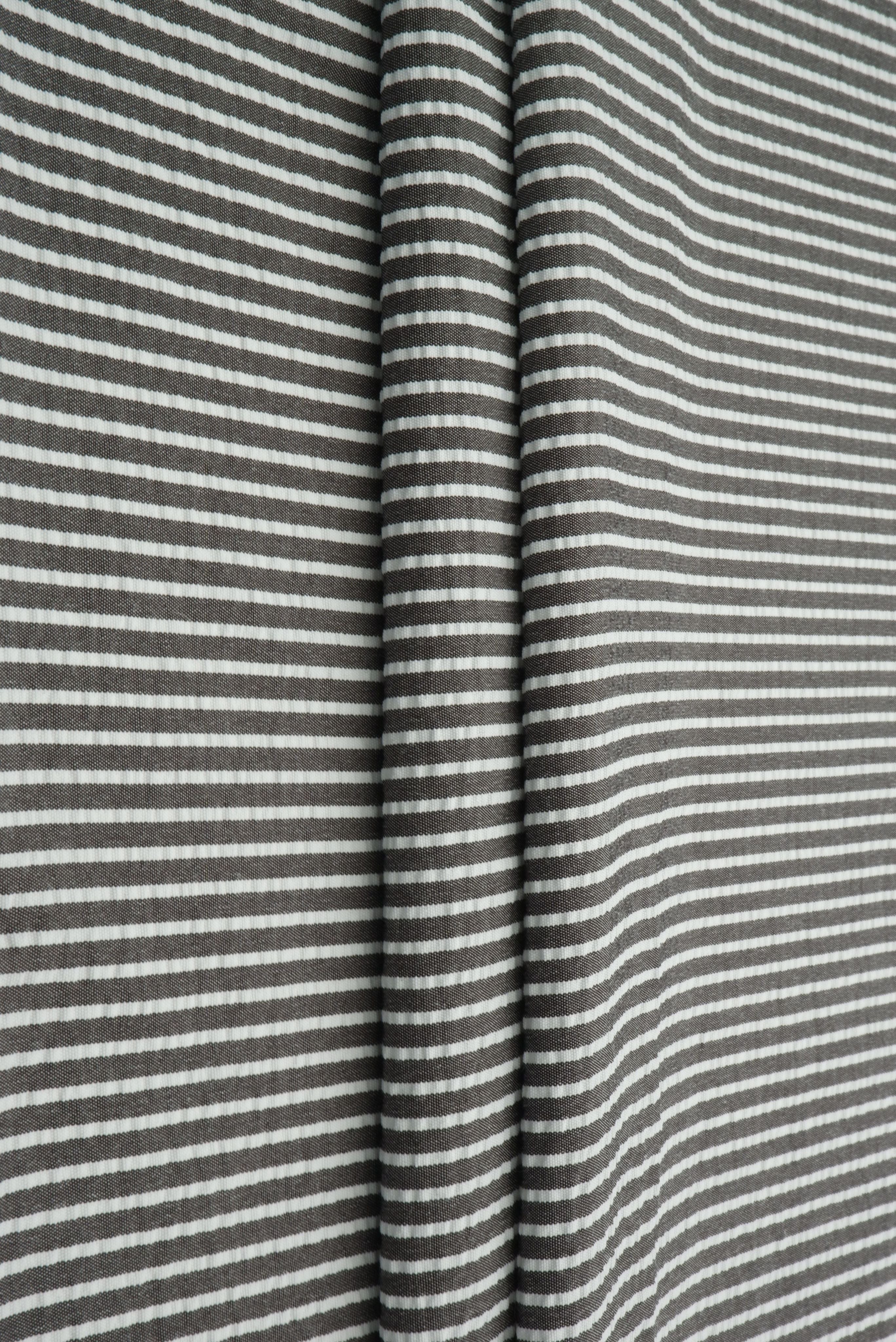 Seersucker Stripe Polyester Rayon Woven Fabric - POP4621
