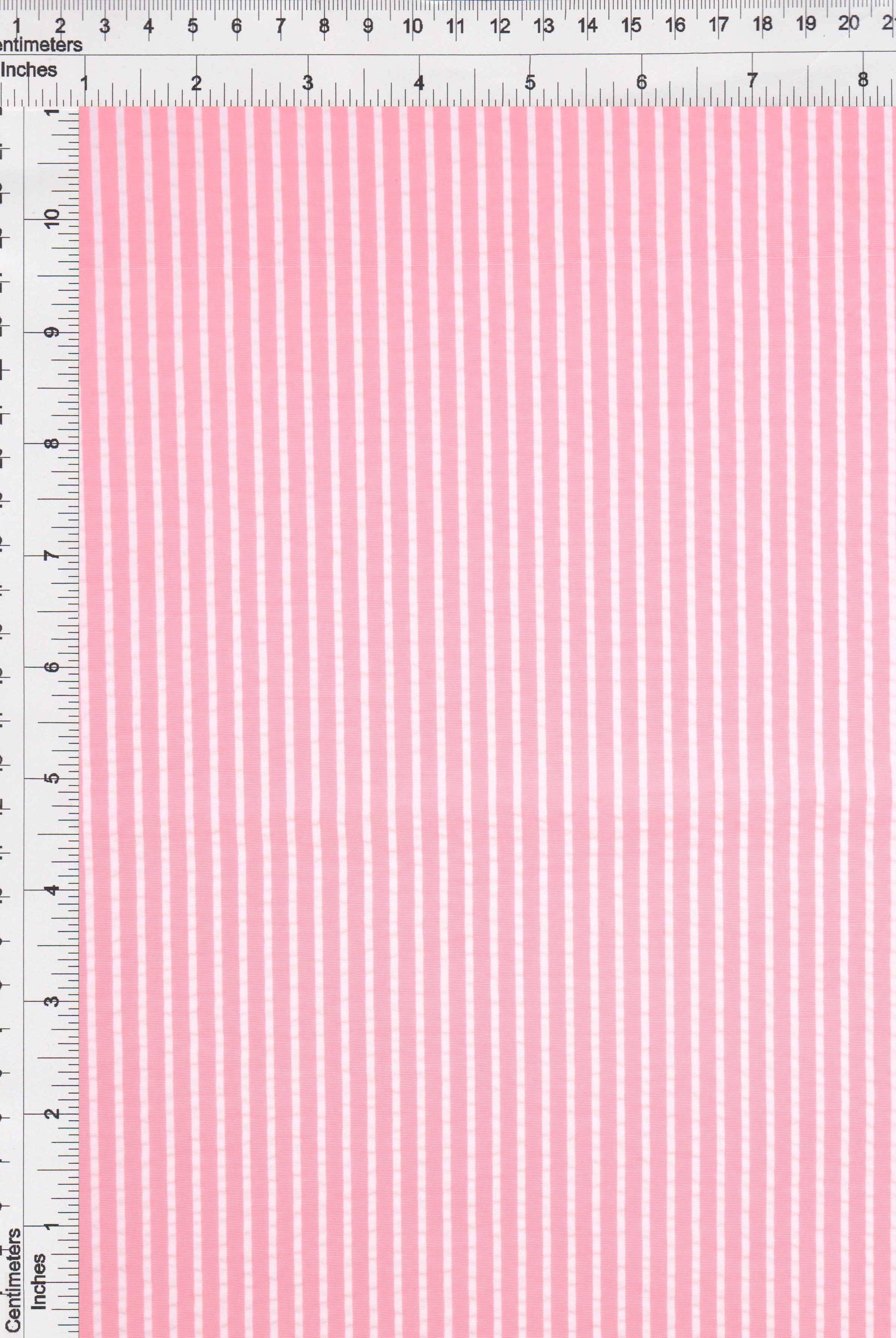 Seersucker Stripe Polyester Rayon Woven Fabric - POP4621
