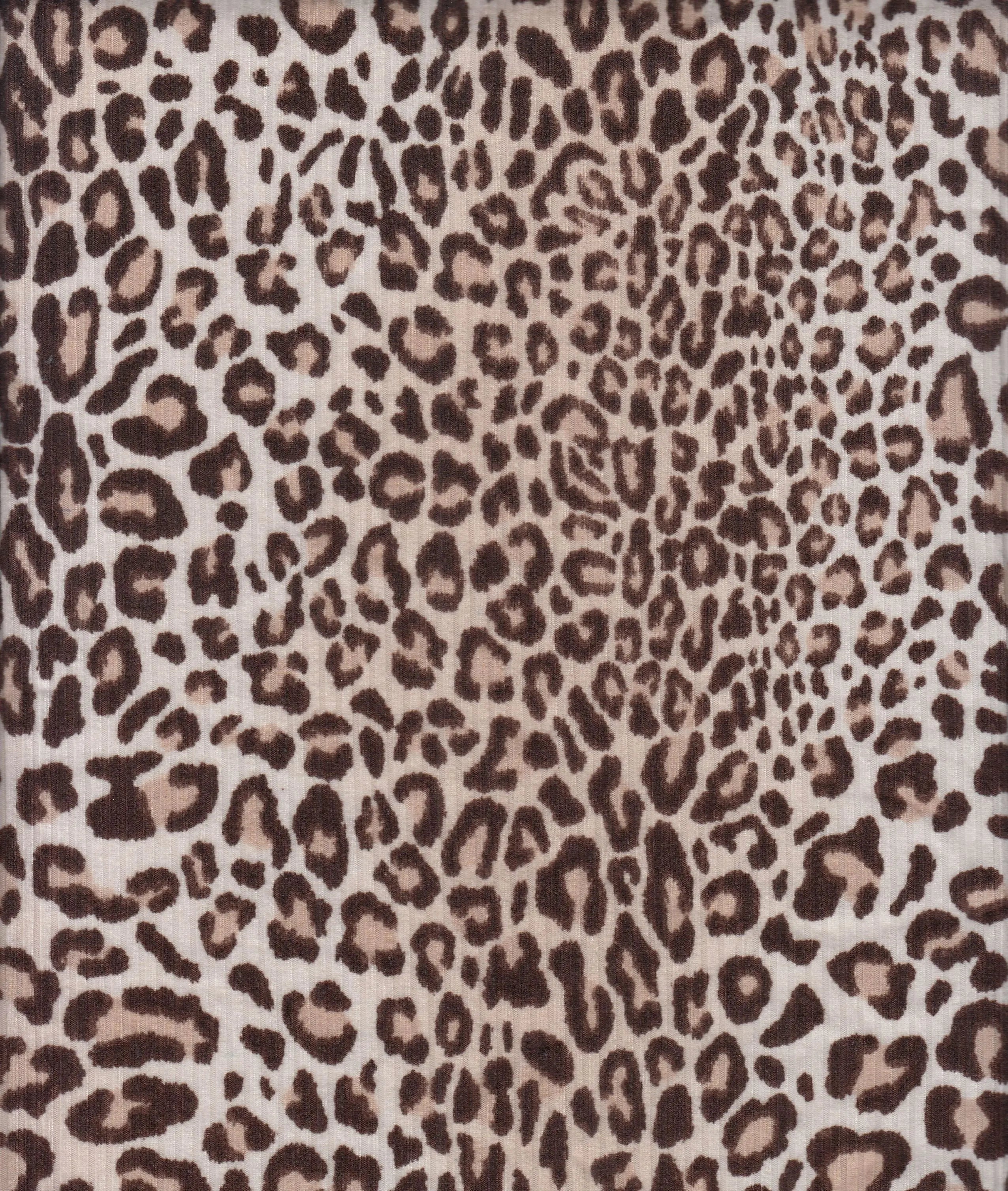 Leopard Print Ribbed Knit Fabric - KNT3422-SE20357