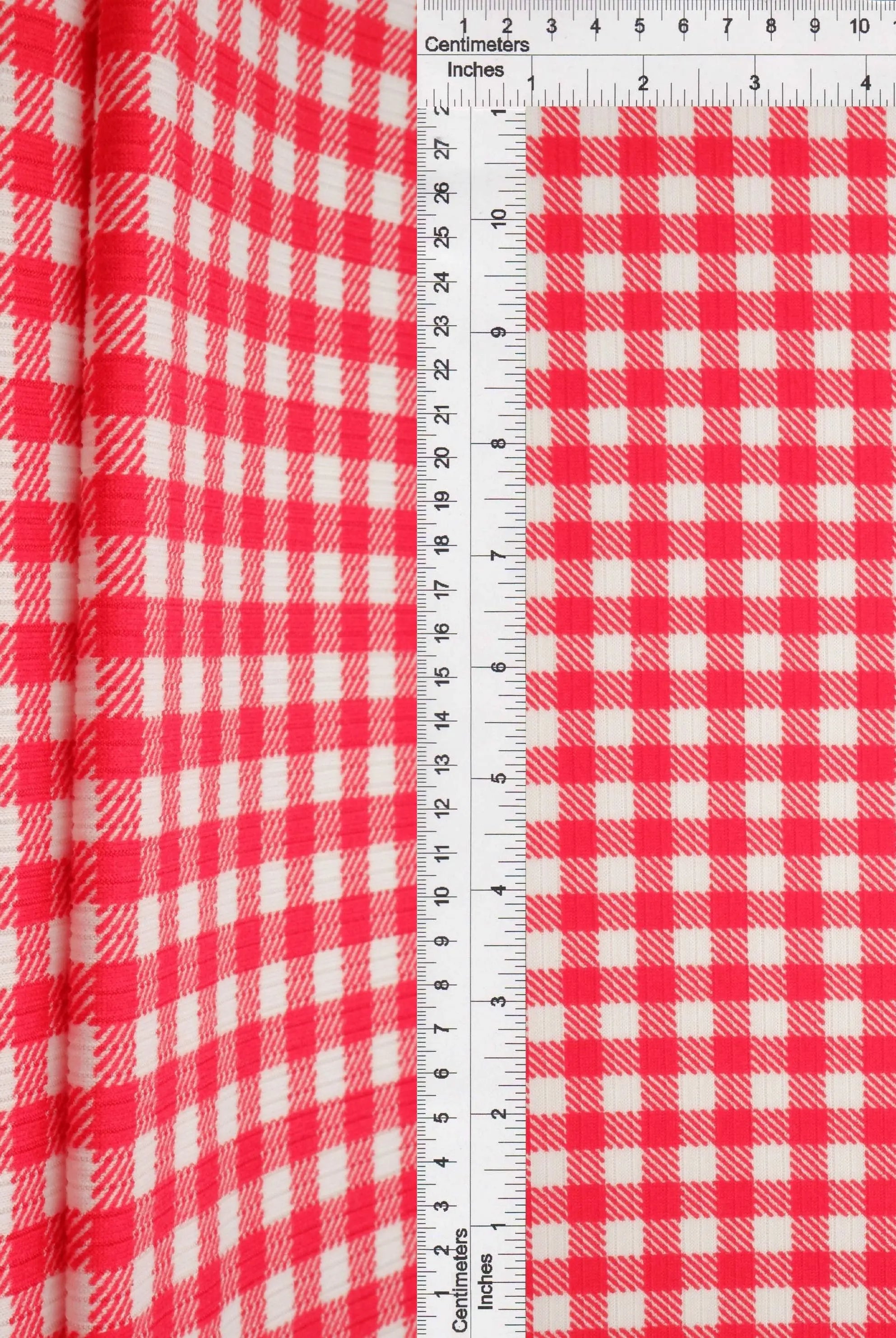 KNT3422-DU918 RED BIKER SHORTS BODYSUIT BOTTOMS CAMI DRESS GINGHAM KNIT PANTS POLYESTER PRINT RIBBED 4X2 SKIRTS SPANDEX STRETCH SWEATER TOPS