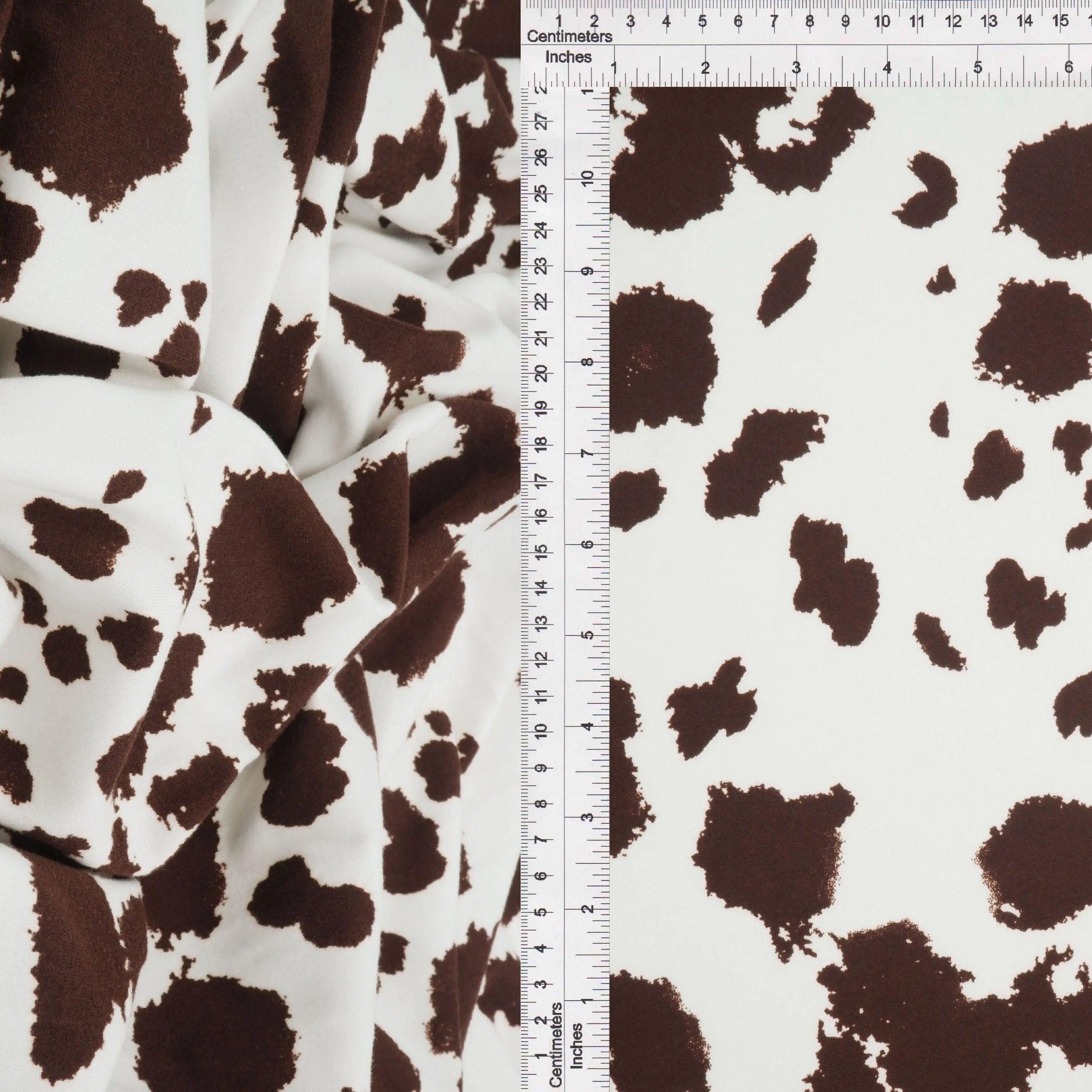KNT4520-MS11098 IVORY/BROWN ACTIVEWEAR ANIMAL BIKER SHORTS BLACK BLOUSE BODYSUIT BOTTOMS BROWN CAMI COW DRESS IVORY KNIT PANTS POLYESTER PRINT SKIRTS SPANDEX STRETCH TOPS