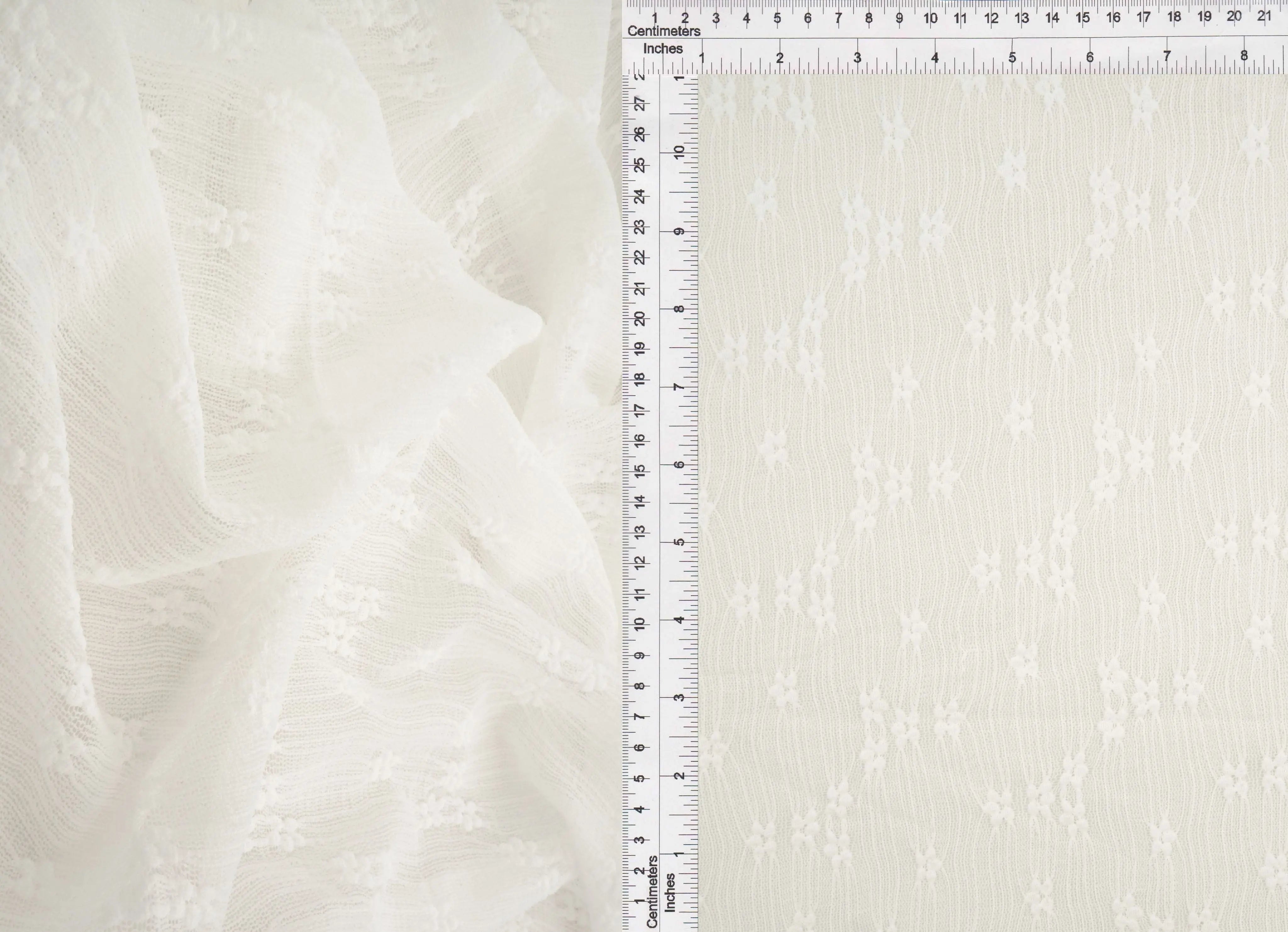 LACE4630 IVORY BLOUSE DITSY DRESS KNIT LACE NYLON SKIRTS SOLID SPANDEX TOPS TUNICS