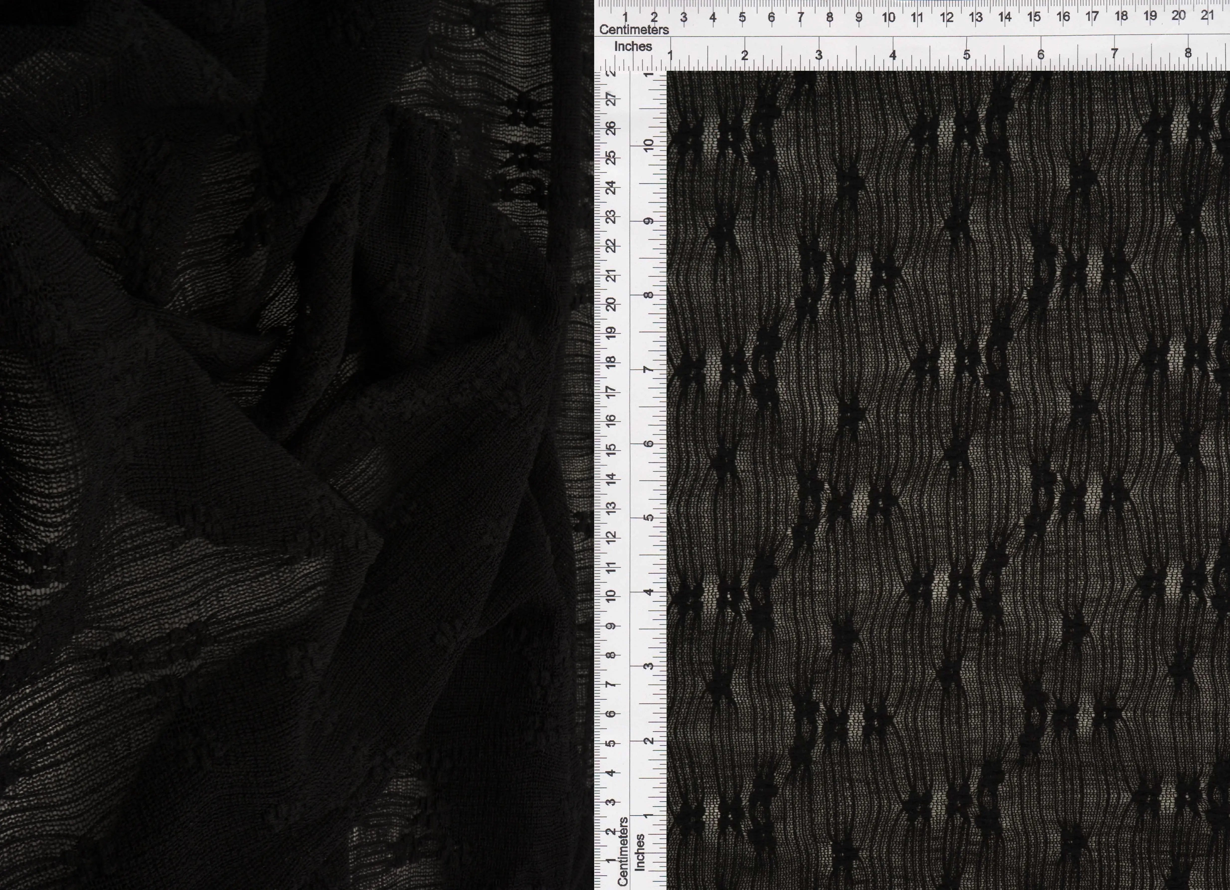 LACE4630 BLACK BLOUSE DITSY DRESS KNIT LACE NYLON SKIRTS SOLID SPANDEX TOPS TUNICS