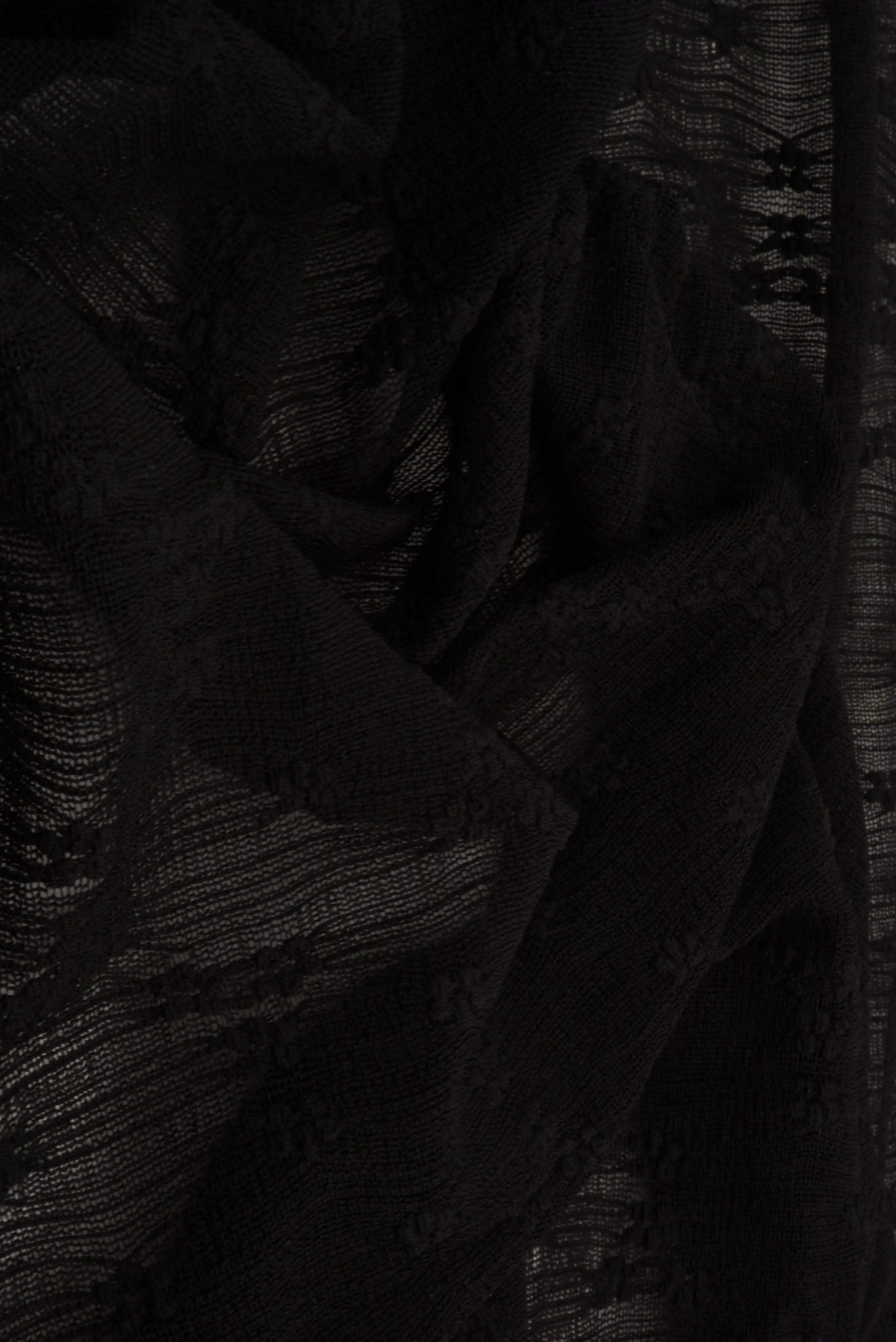 LACE4630 BLACK BLOUSE DITSY DRESS KNIT LACE NYLON SKIRTS SOLID SPANDEX TOPS TUNICS