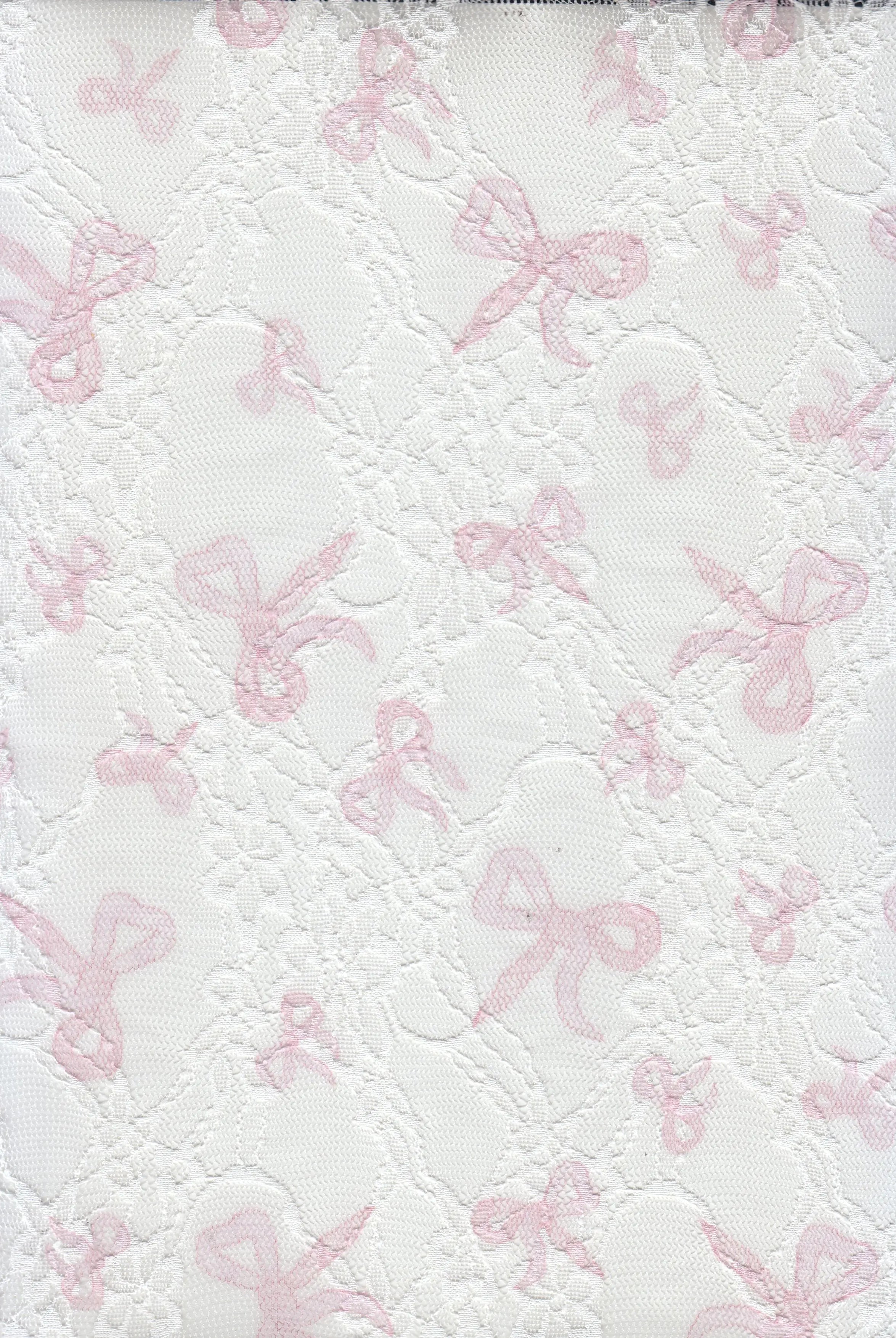 LACE1483-M11455 IVORY/PINK BLOUSE BOTTOMS BOW DIGITAL PRINT DRESS LACE LOUNGEWEAR PANTS POLYESTER SKIRTS SPANDEX TOPS