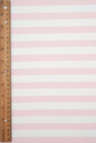 KNT4544 PINK BLOUSE DRESS FLEECE KNIT LOUNGEWEAR POLYESTER RIBBED 2X2 SPANDEX STRETCH STRIPE SWEATSHIRT TOPS TUNICS