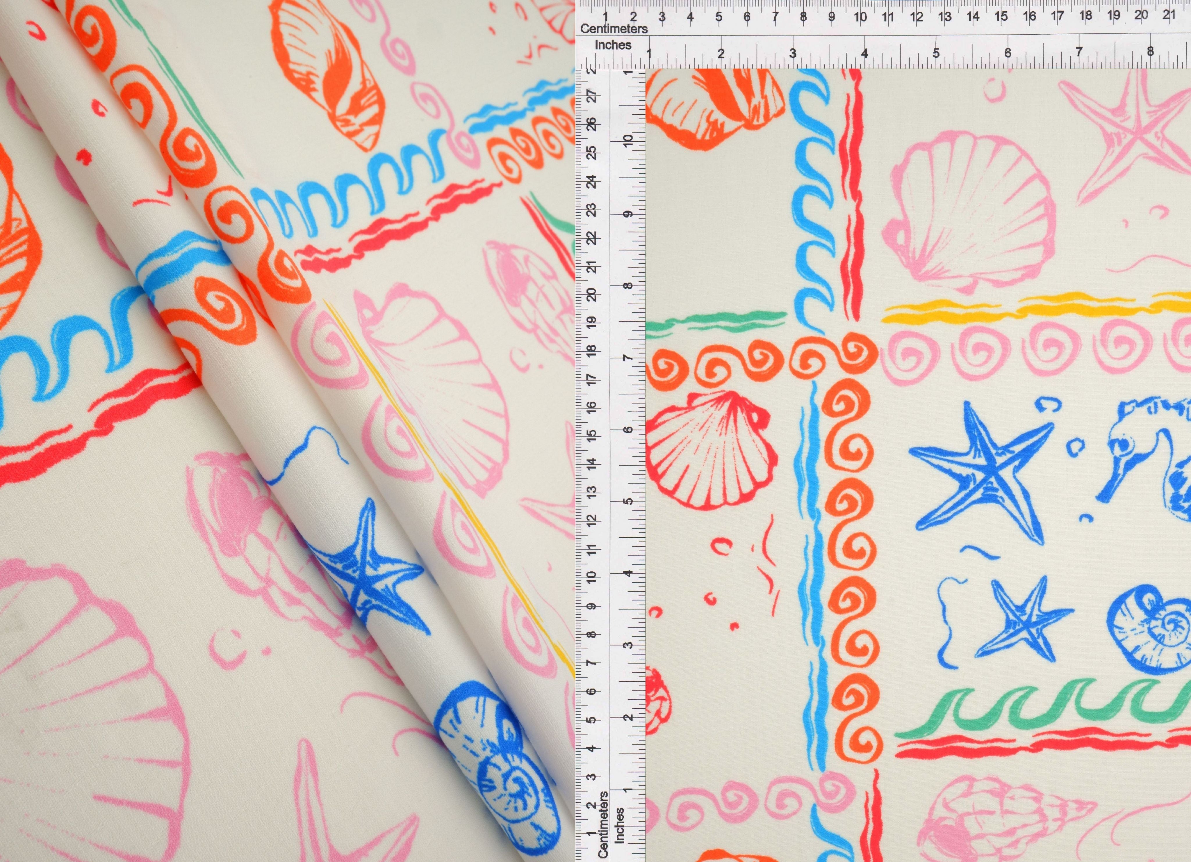 Under the Sea Linen Look Woven Fabric - LIN4635-MS11504