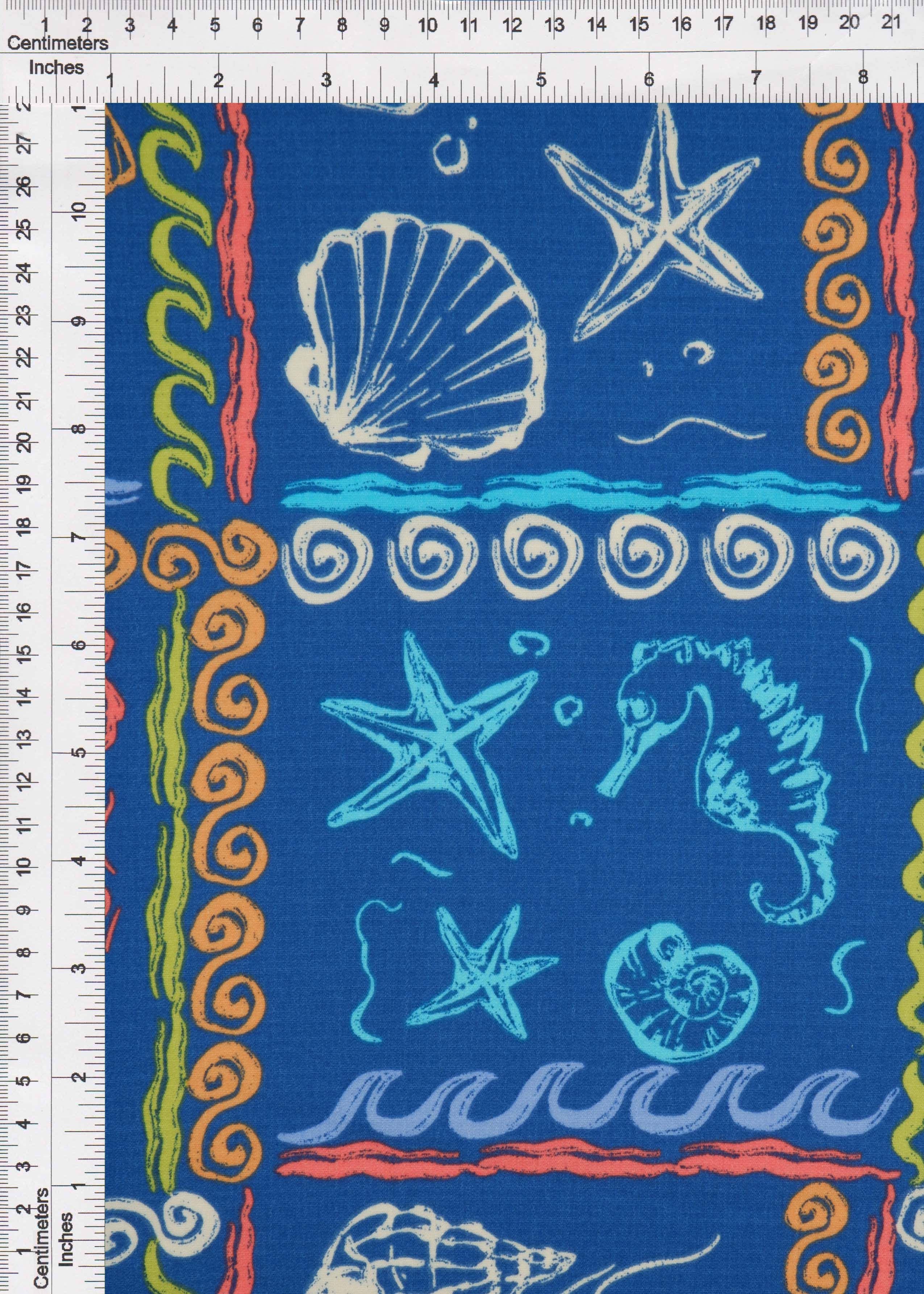 Under the Sea Linen Look Woven Fabric - LIN4635-MS11504