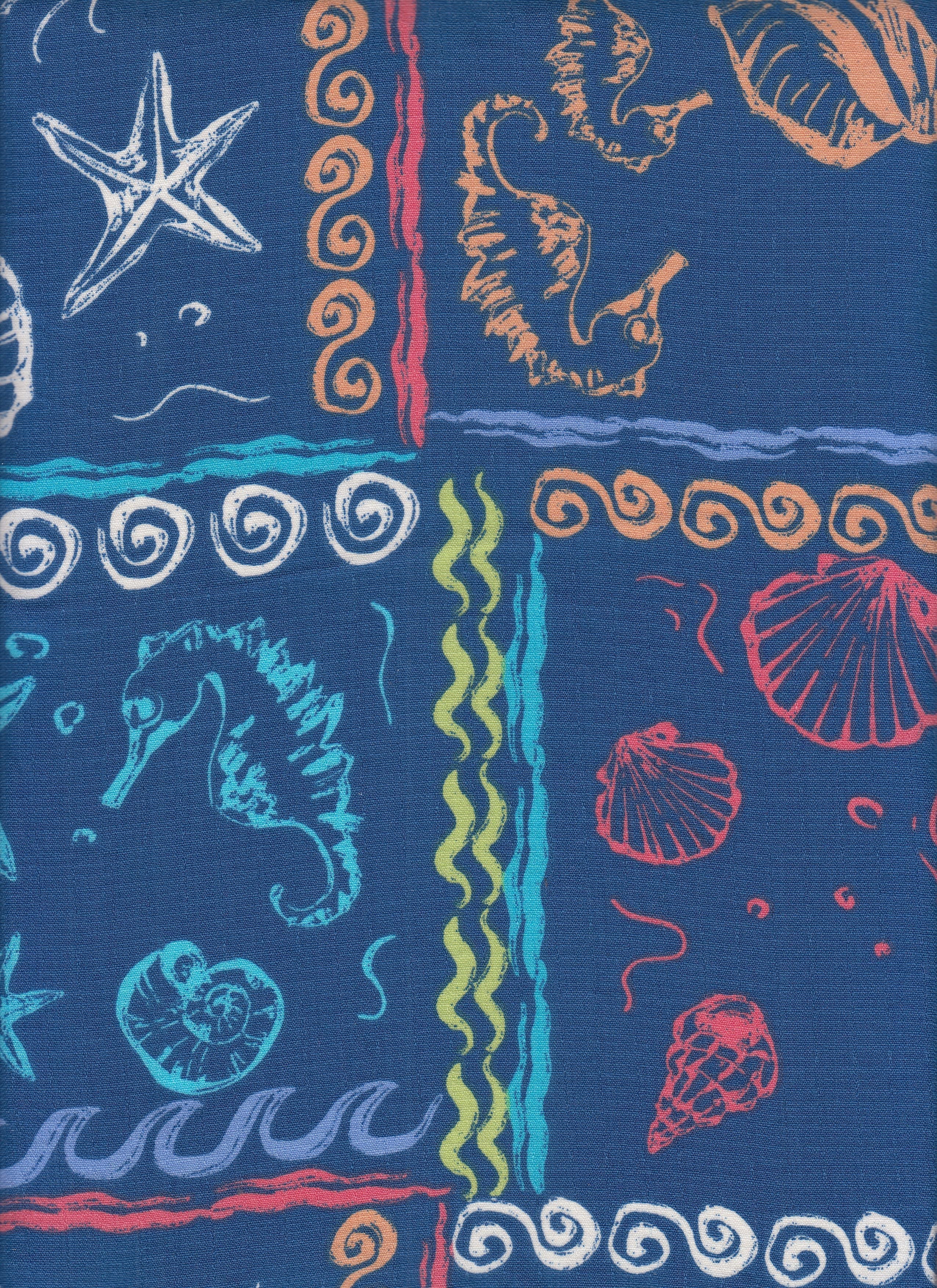 Under the Sea Linen Look Woven Fabric - LIN4635-MS11504