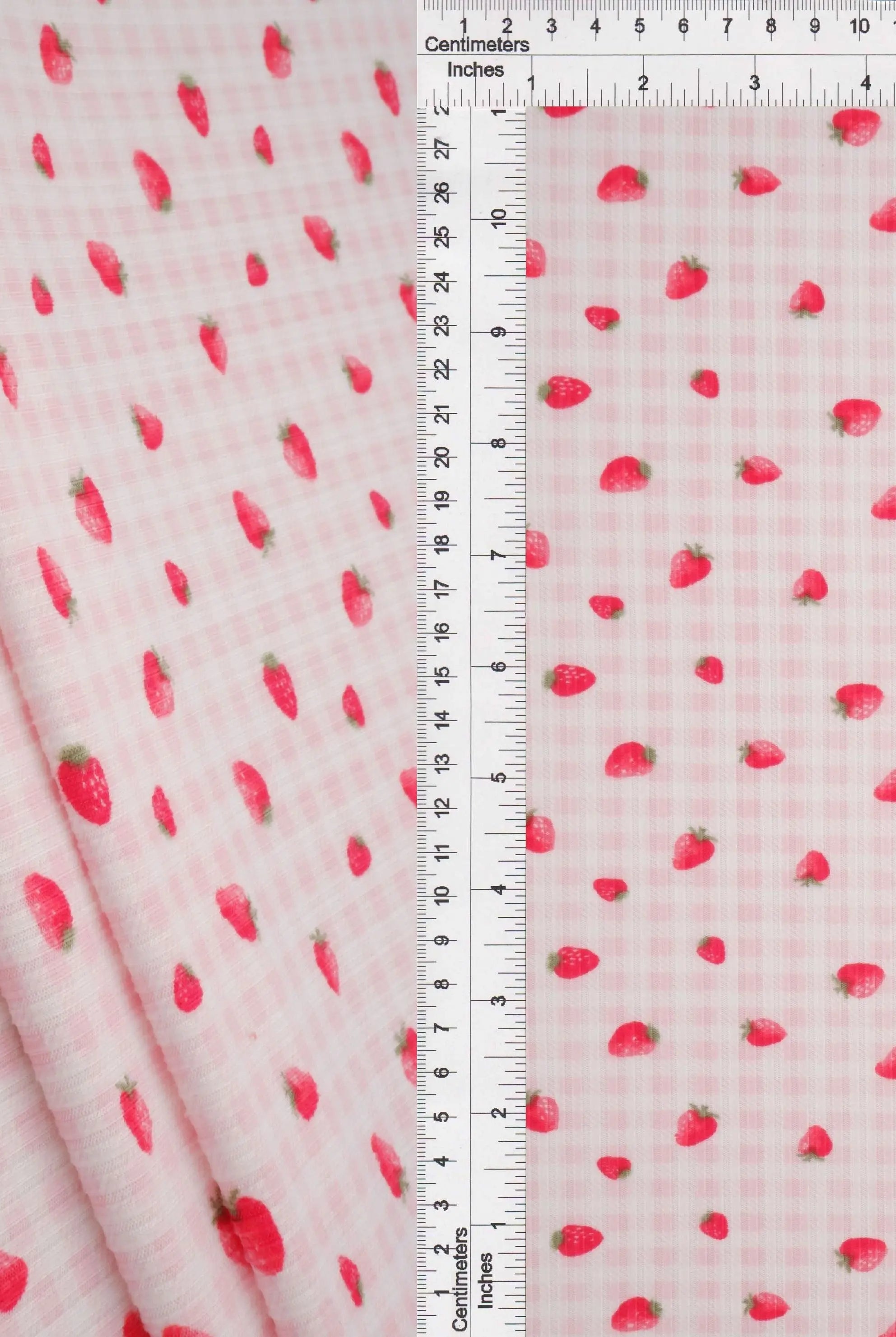 KNT3422-MS11494 PINK BLUSH BIKER SHORTS BLOUSE BOTTOMS CAMI DRESS KNIT PANTS POLYESTER PRINT RIB 4X2 SKIRTS SPANDEX STRAWBERRY STRETCH TOPS YUMMY