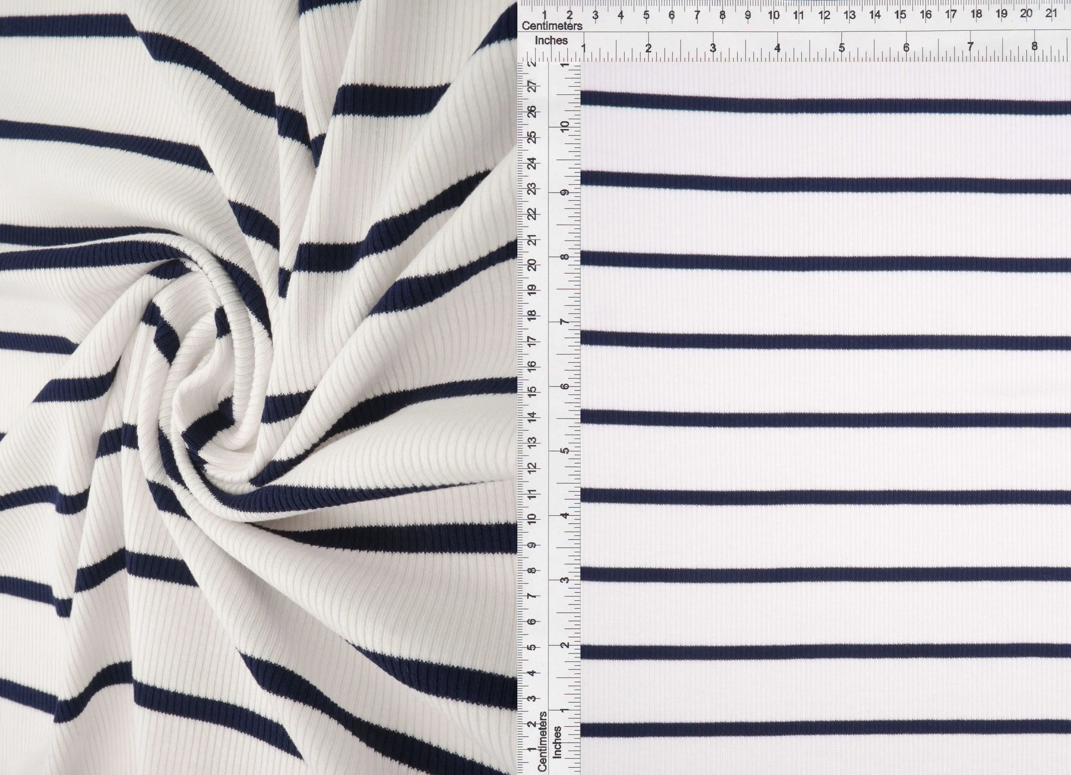 KNT4641 IVORY/NAVY KNIT